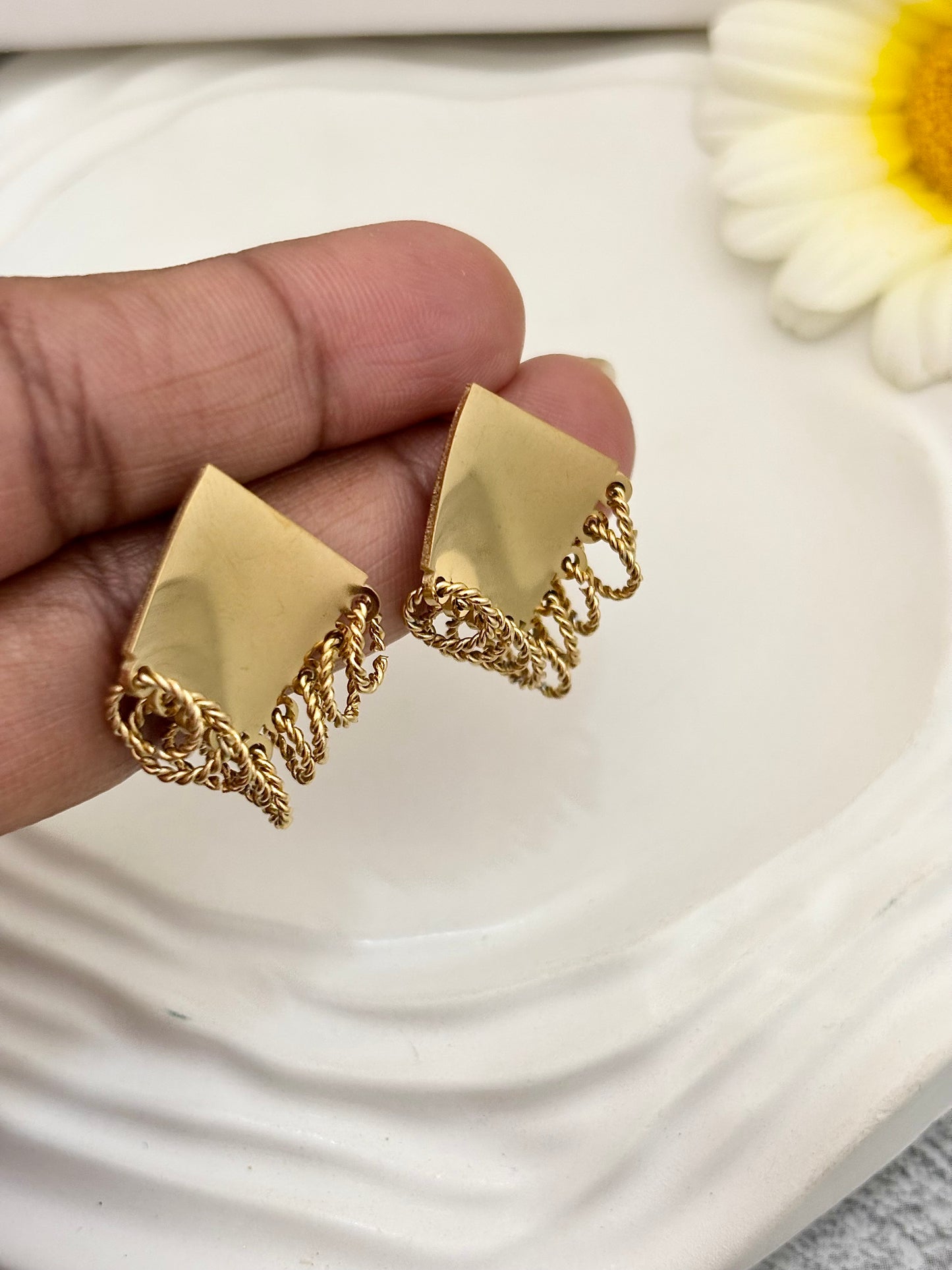 Rosa Ring Studs