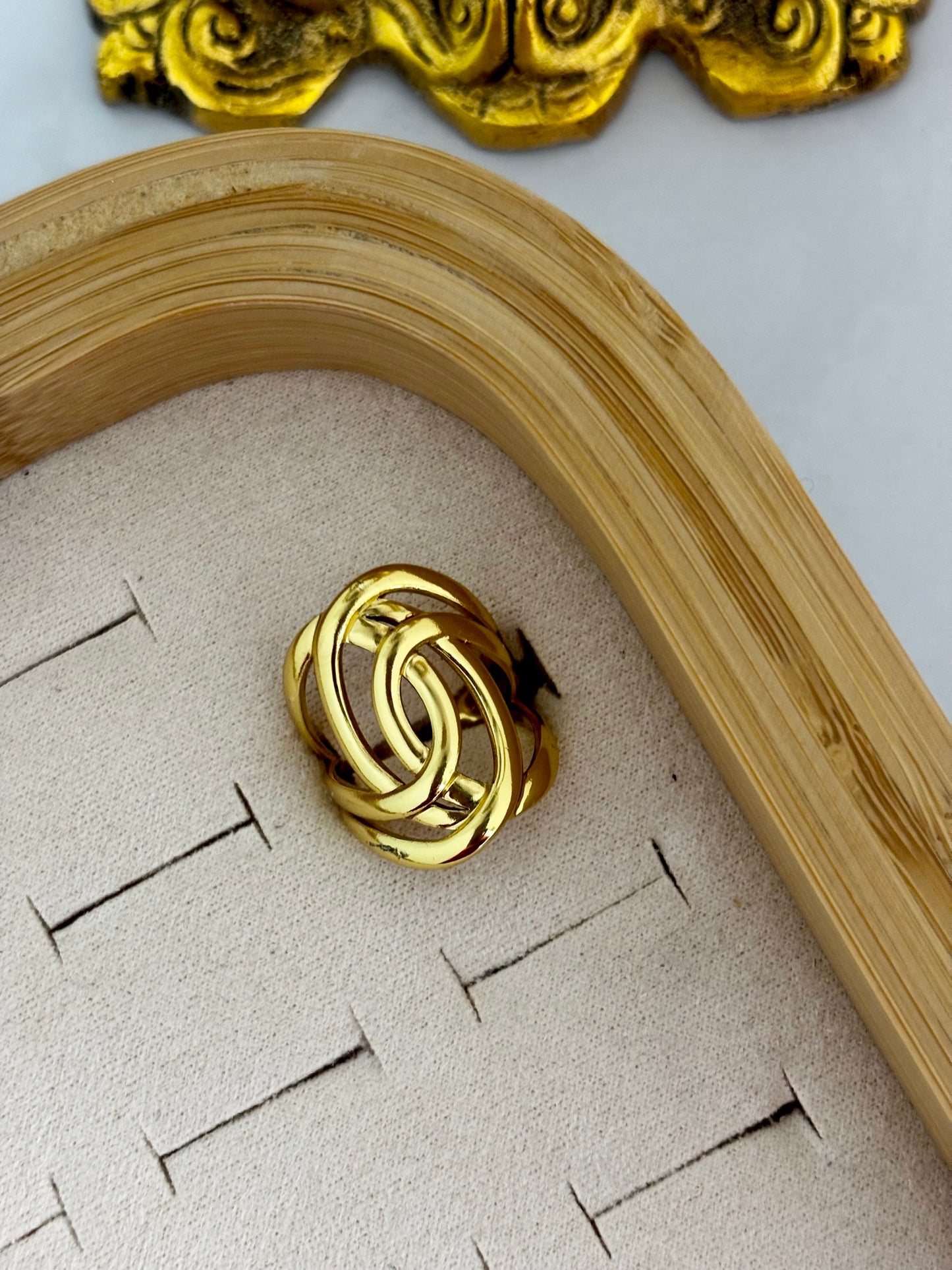 Coil Muse Gold Ring | Anti Tarnish Gold Plated Ring