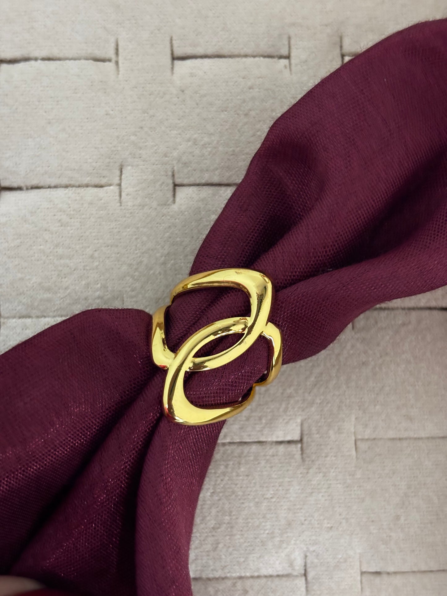 Geometric Interlock Gold Ring | Anti Tarnish Gold Plated