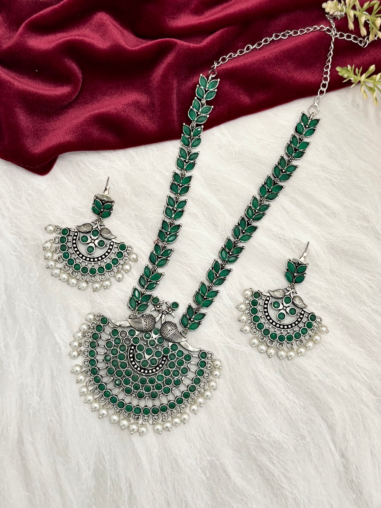 Charvi Necklace (Green)