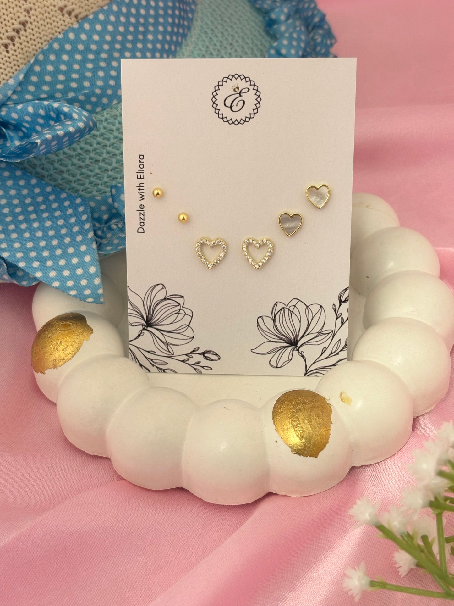 Sweetheart Spark Earring Set