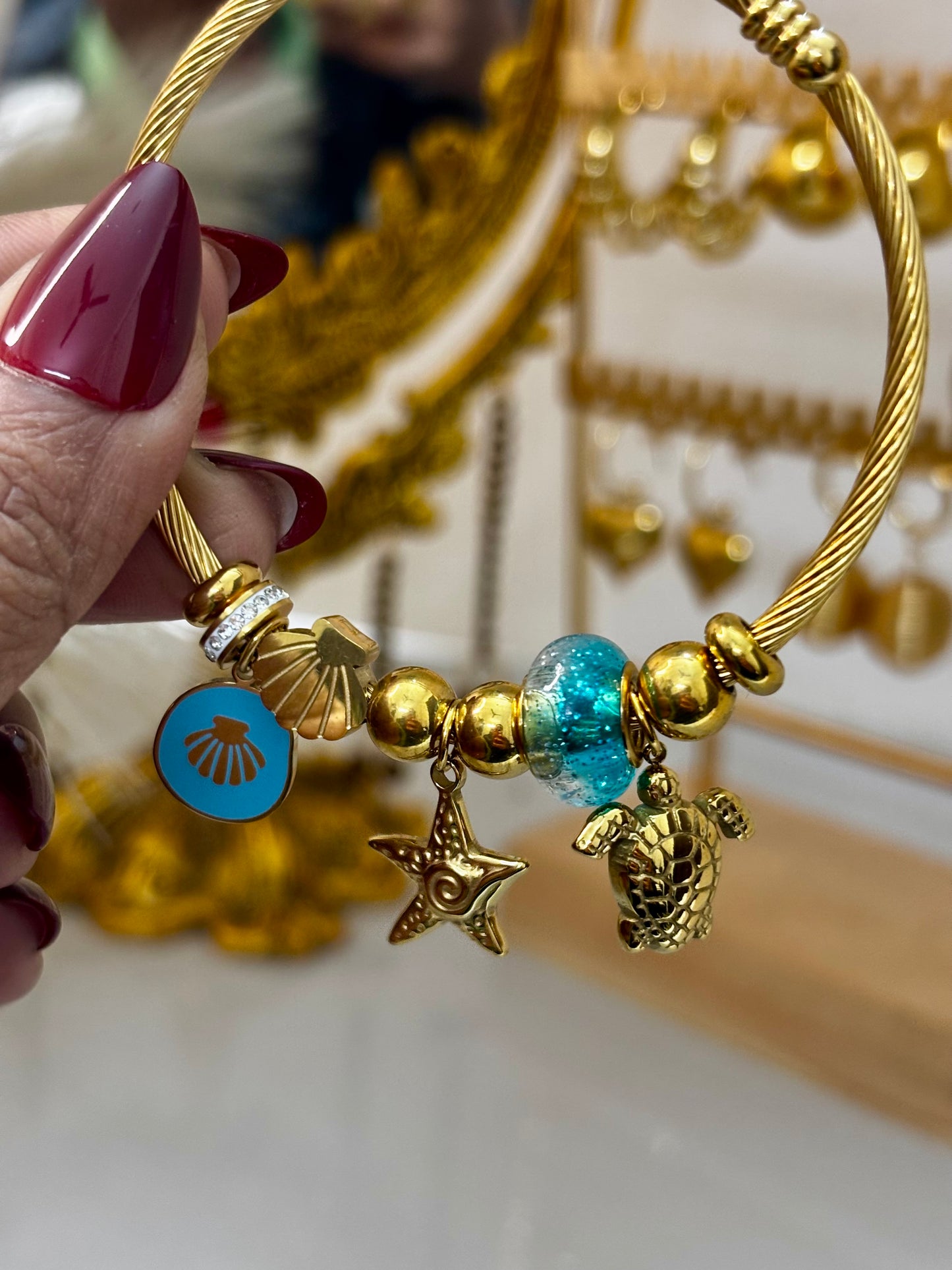 Pandora Style Ocean Charm Bracelet