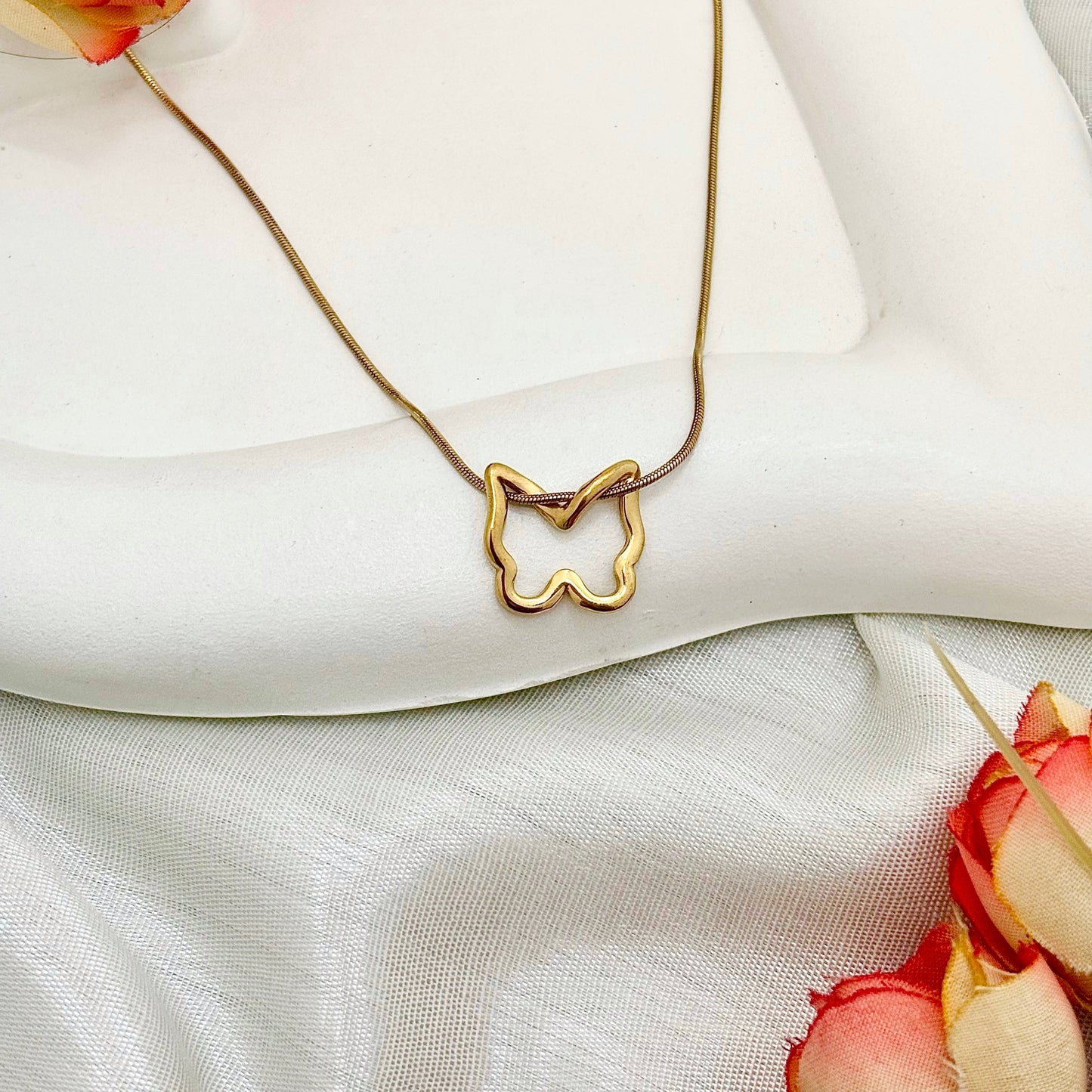 Flutter Gold Necklace
