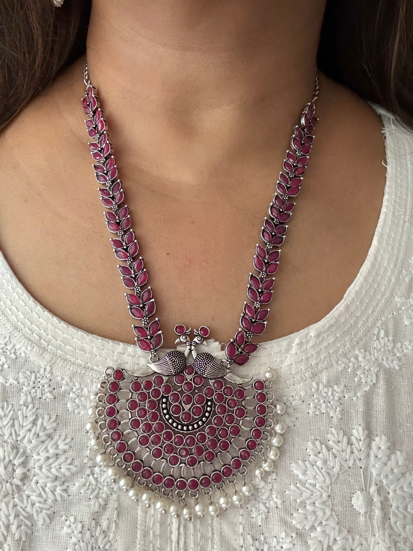 Charvi Necklace (Red)