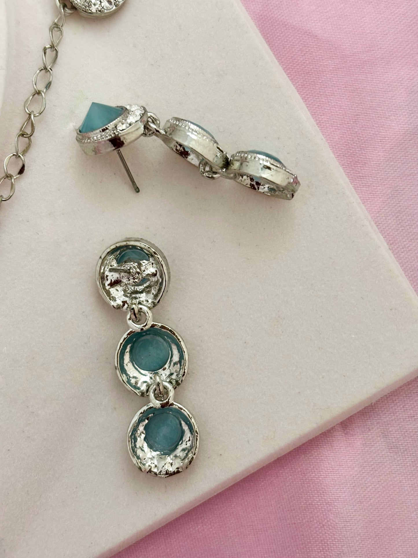 Nora Necklace Set (Blue)