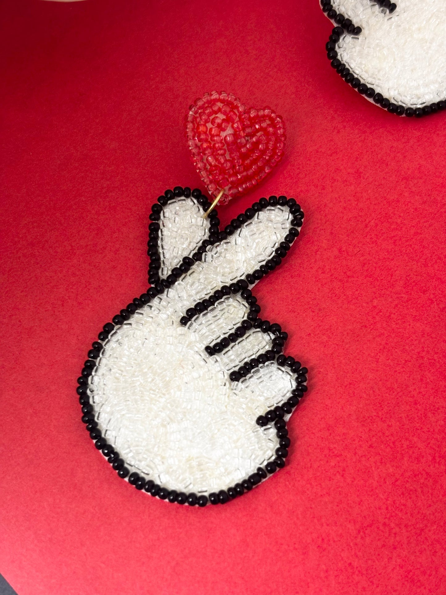 Heart-Hand Love Gesture Handmade Earrings