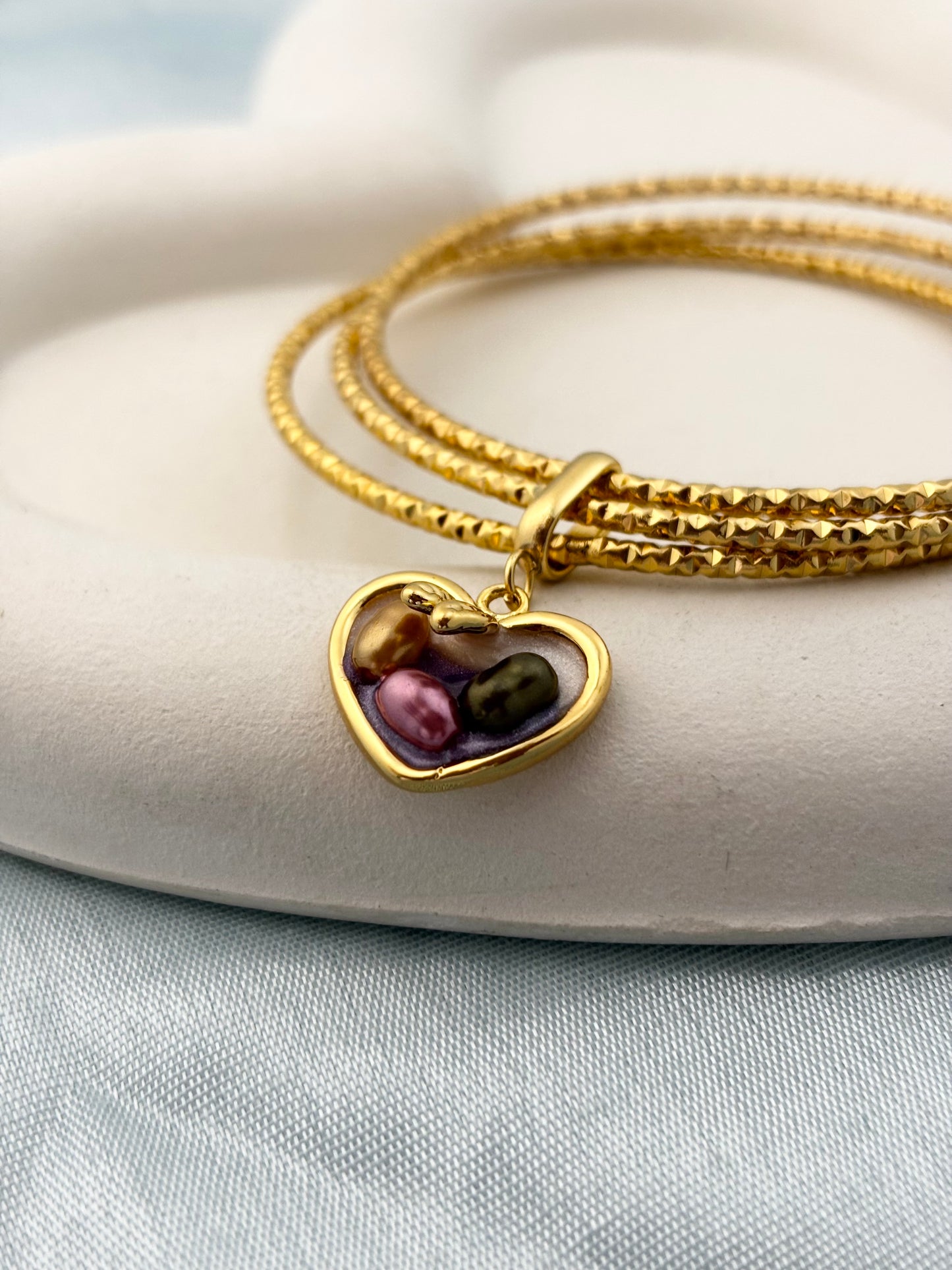 Pine Kiss Bangle Bracelet