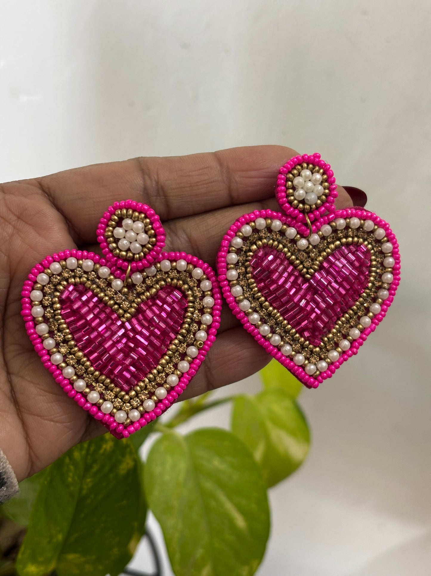 Gulabo Heart Handmade Earrings