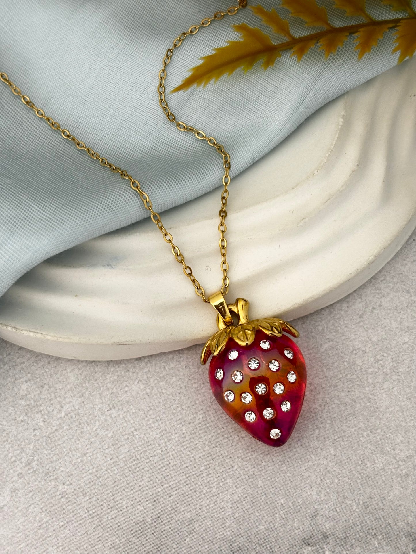 Strawberry Shine Necklace