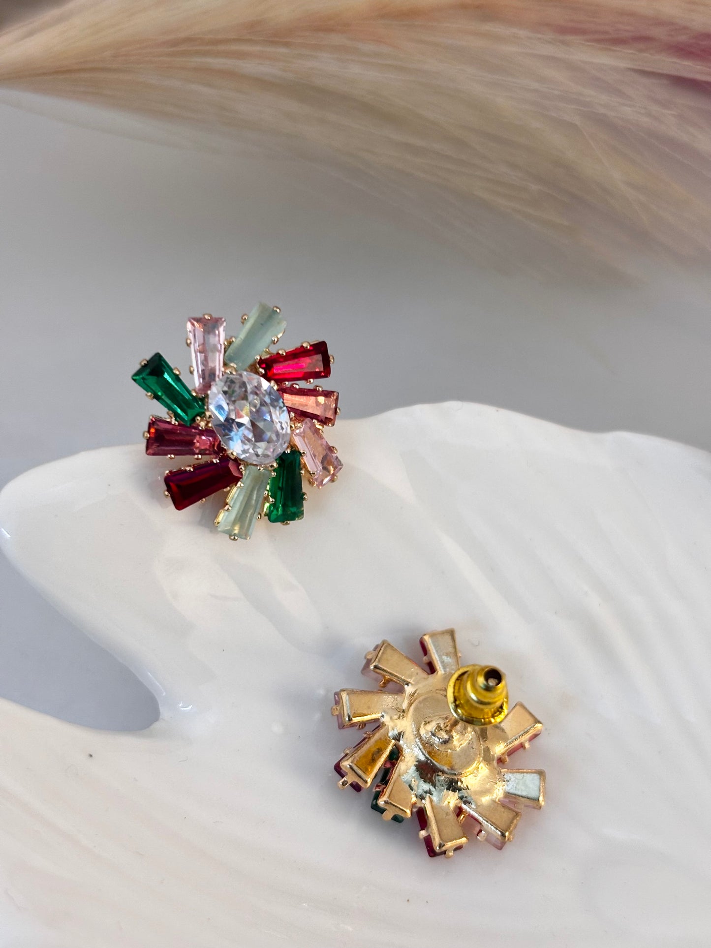 Colourburst Crystal Stud Earrings