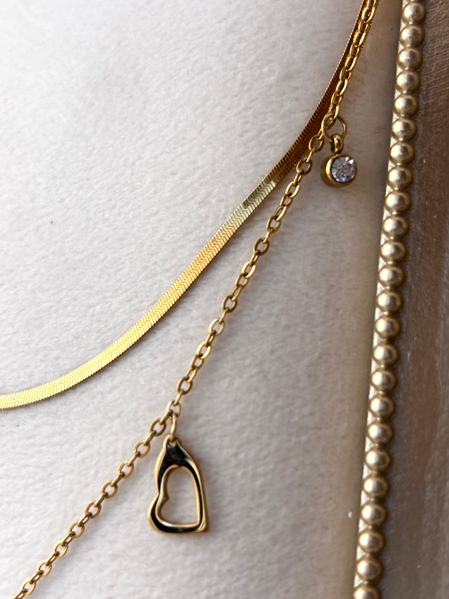 Double Date Pendant Chain | 18kt Gold Plated