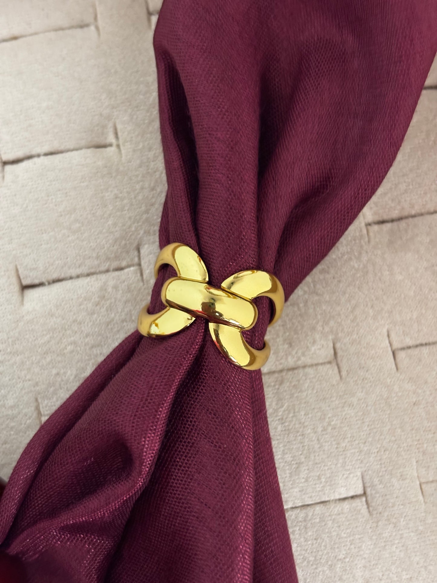 Geometric Curve Gold Fashion Ring