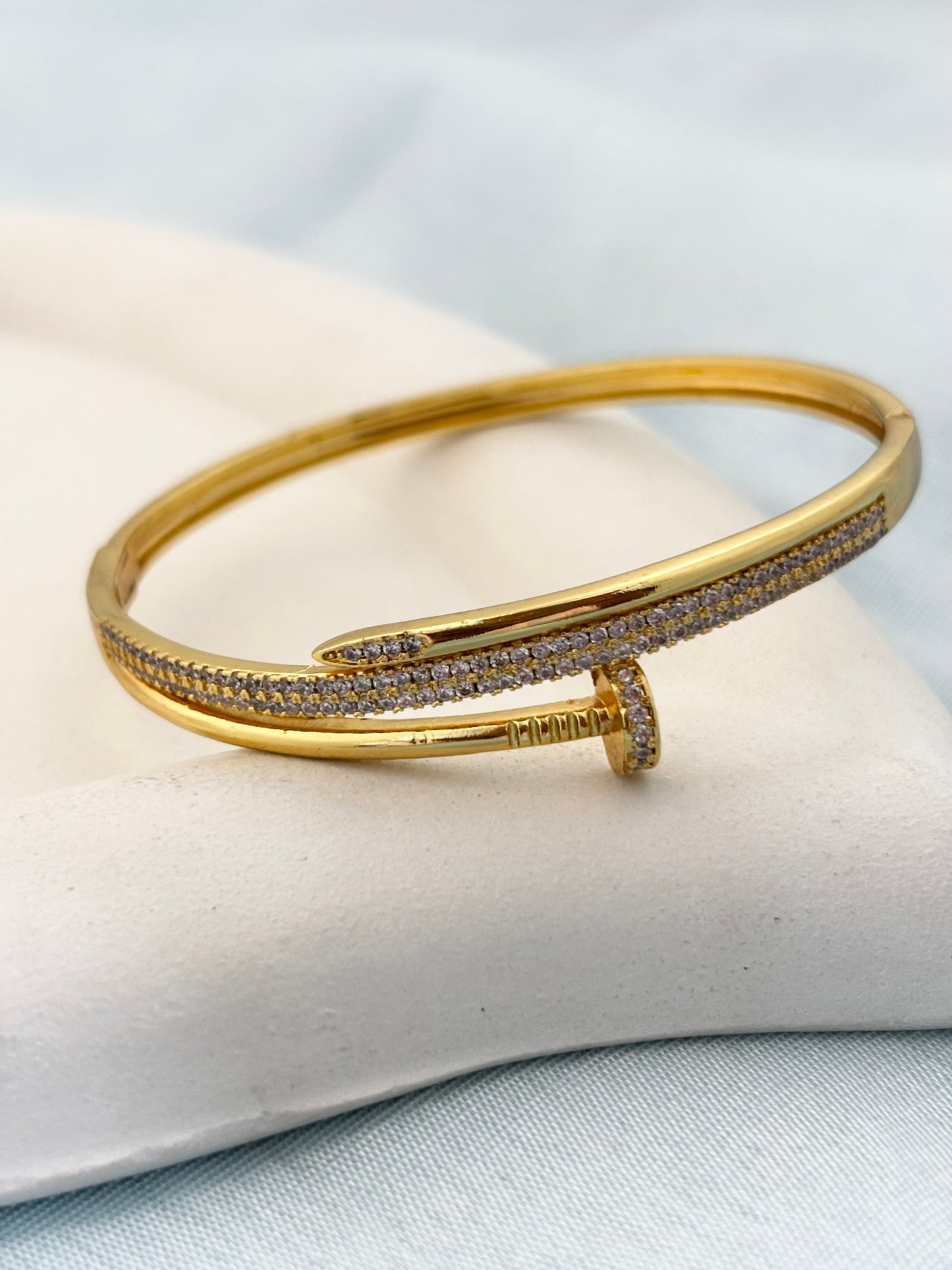 Nail Zircon Bracelet