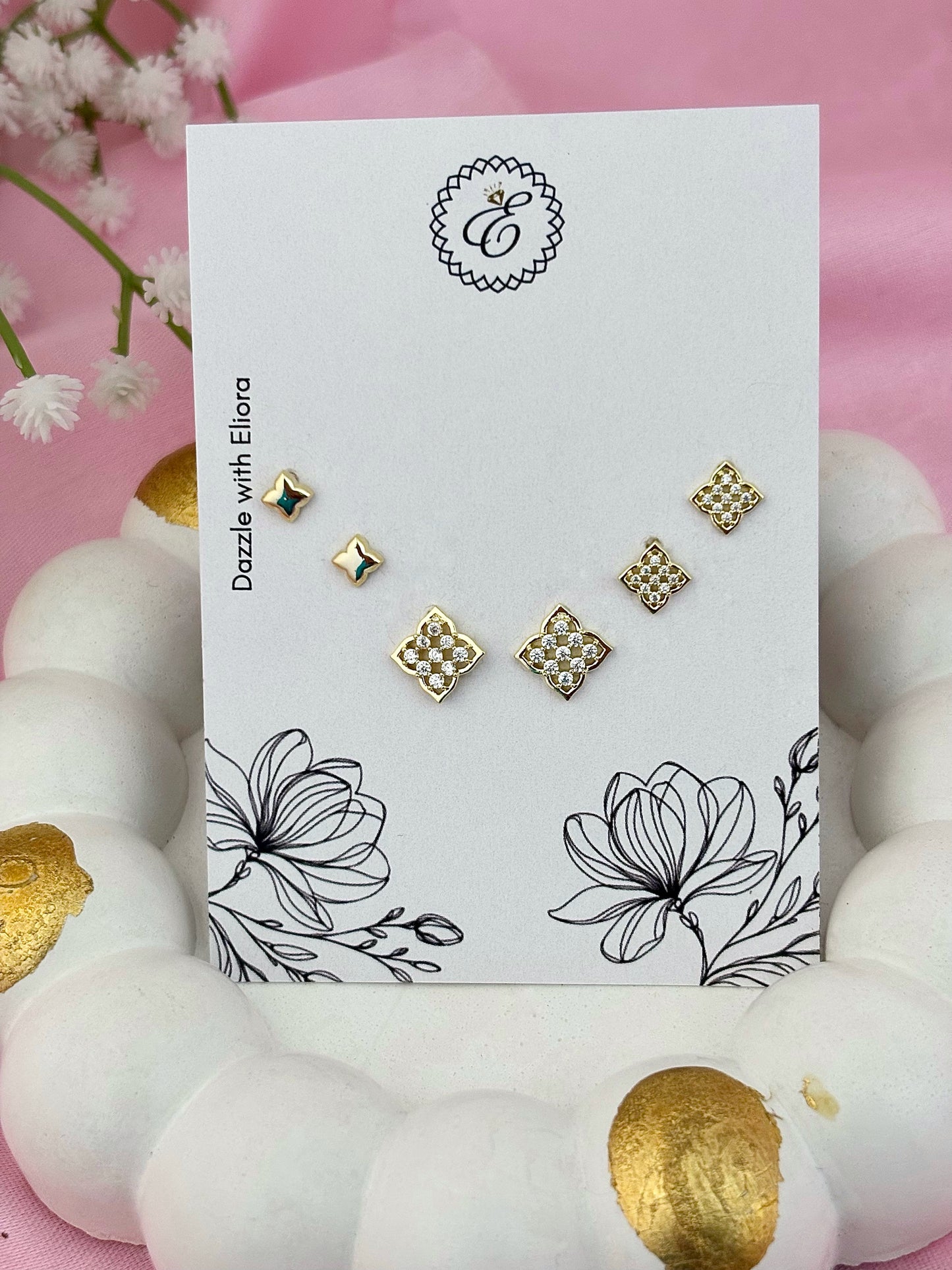 Twinkle Tiles Earring Set