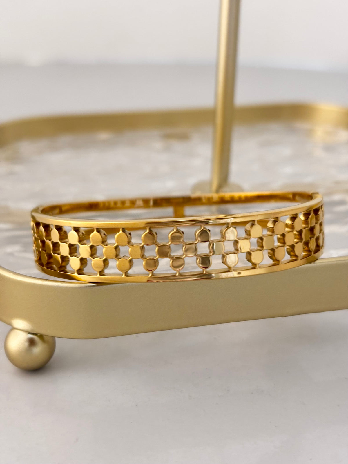 Golden Mesh Kada | 18k Gold Plated Bracelet