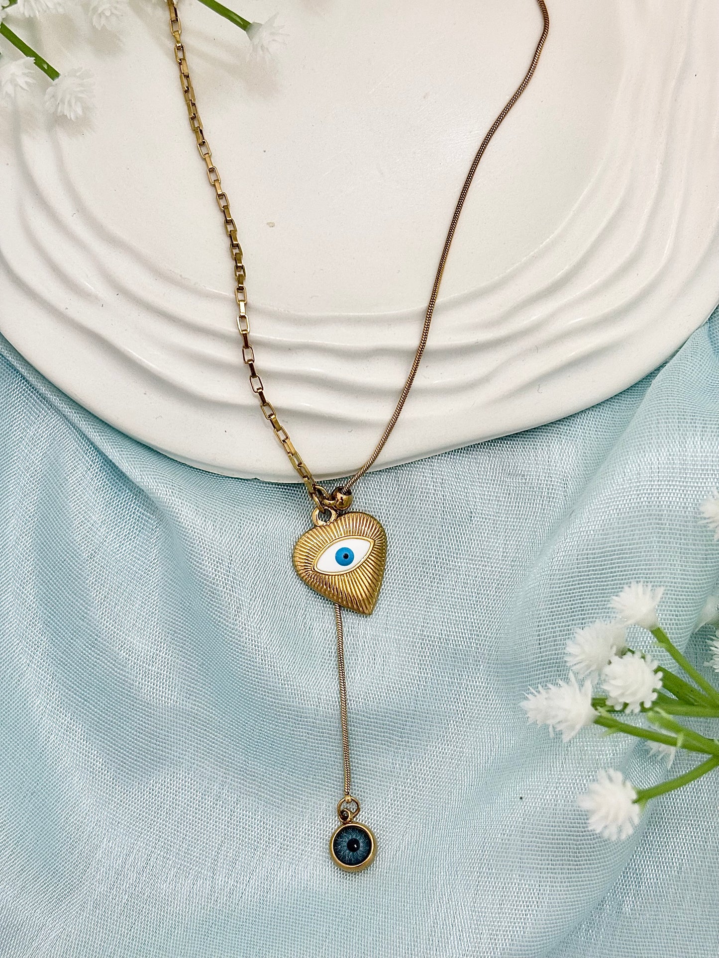 Double Evil Eye Lariat