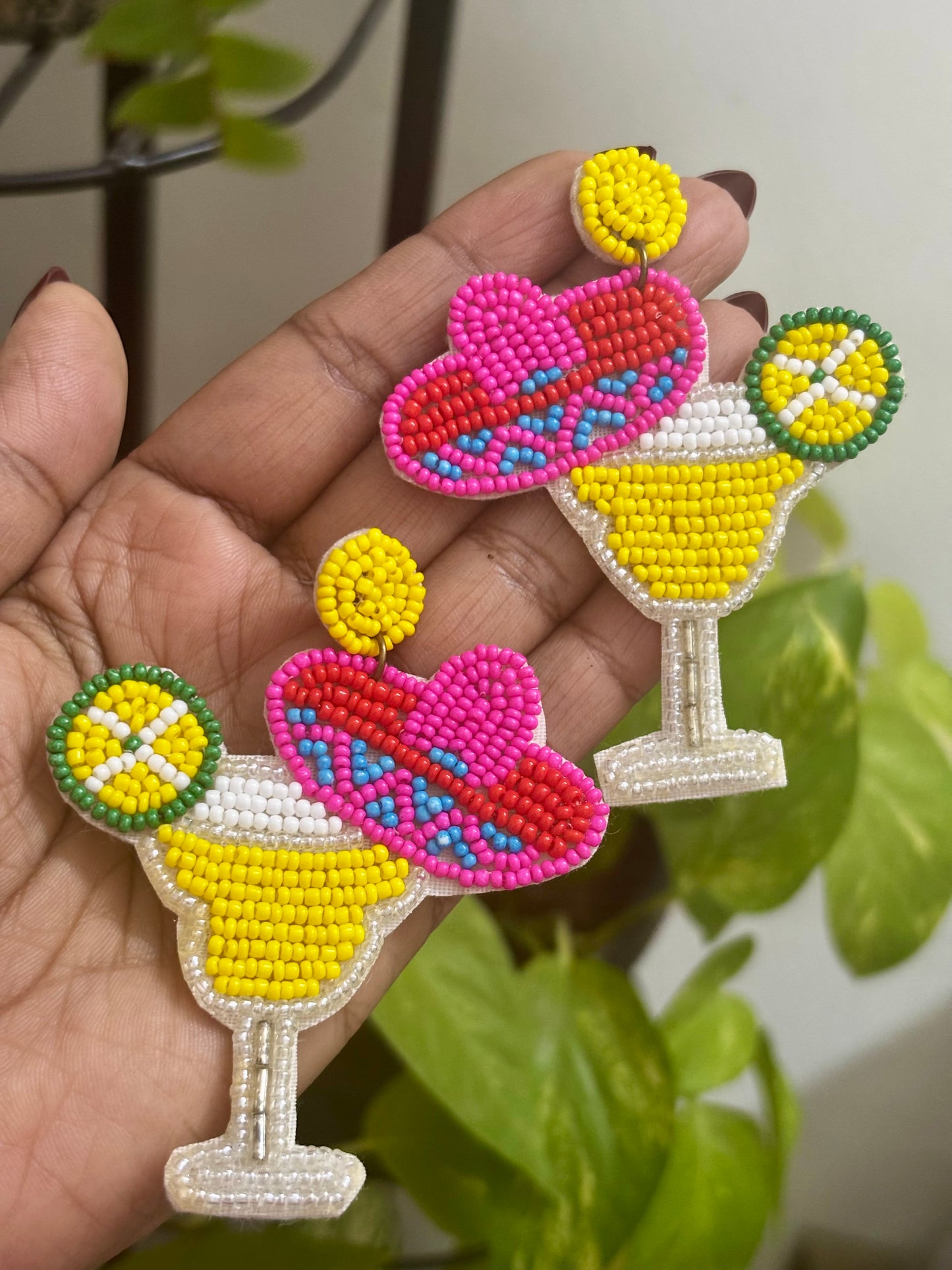 Pina Colada Handmade Earrings