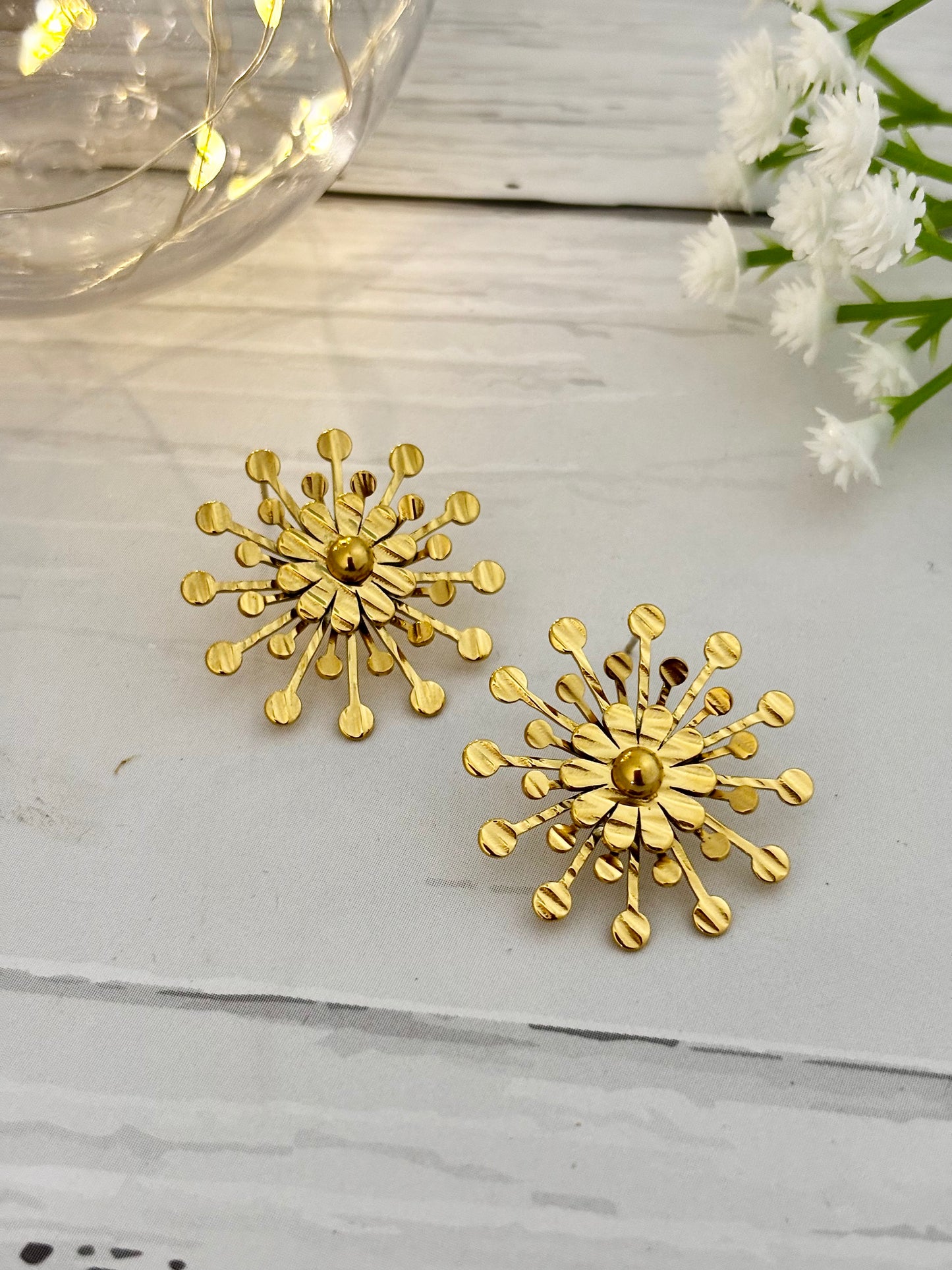 Shimmer Dot Stud Earrings