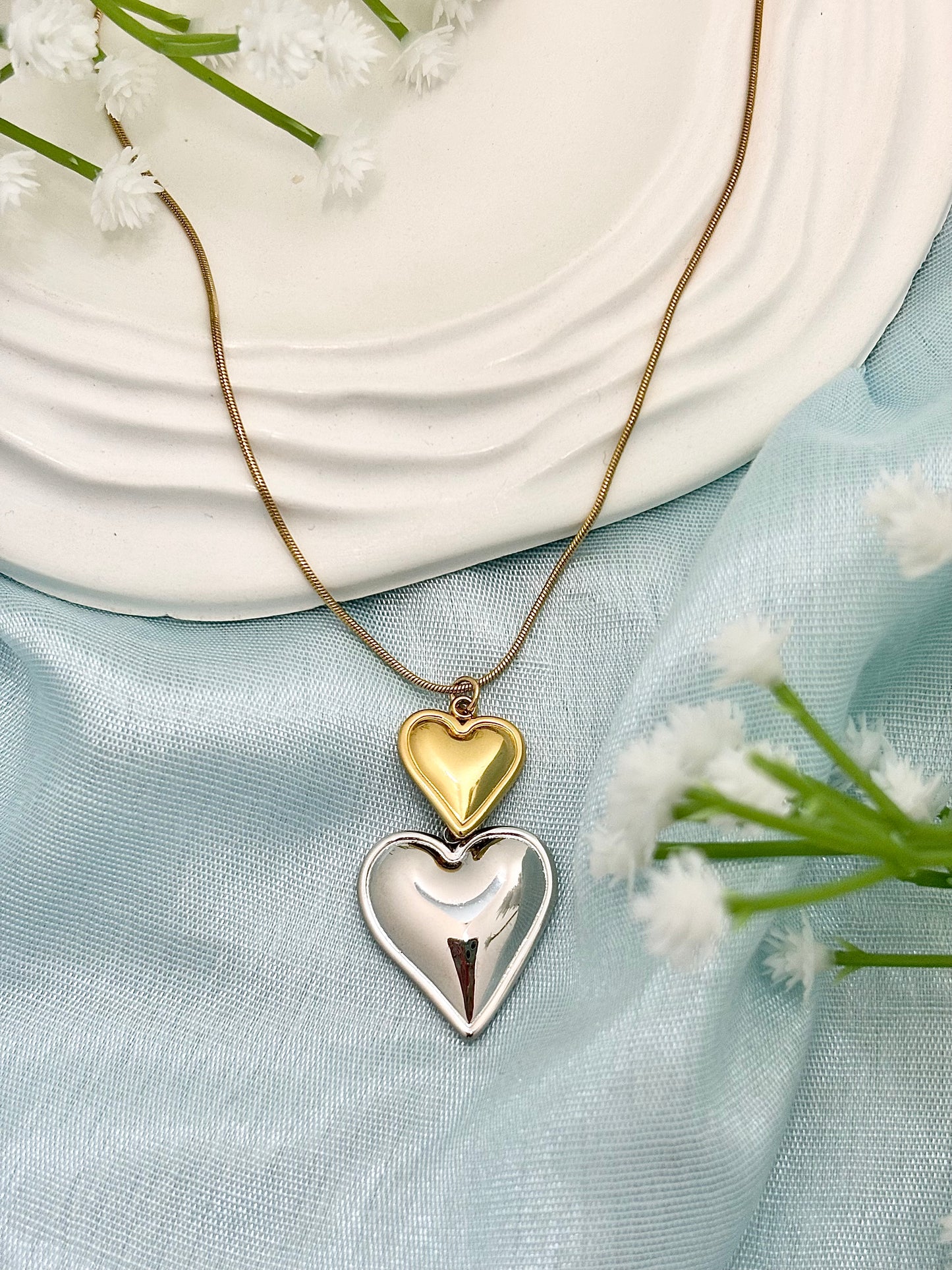 Two Tone Love Necklace