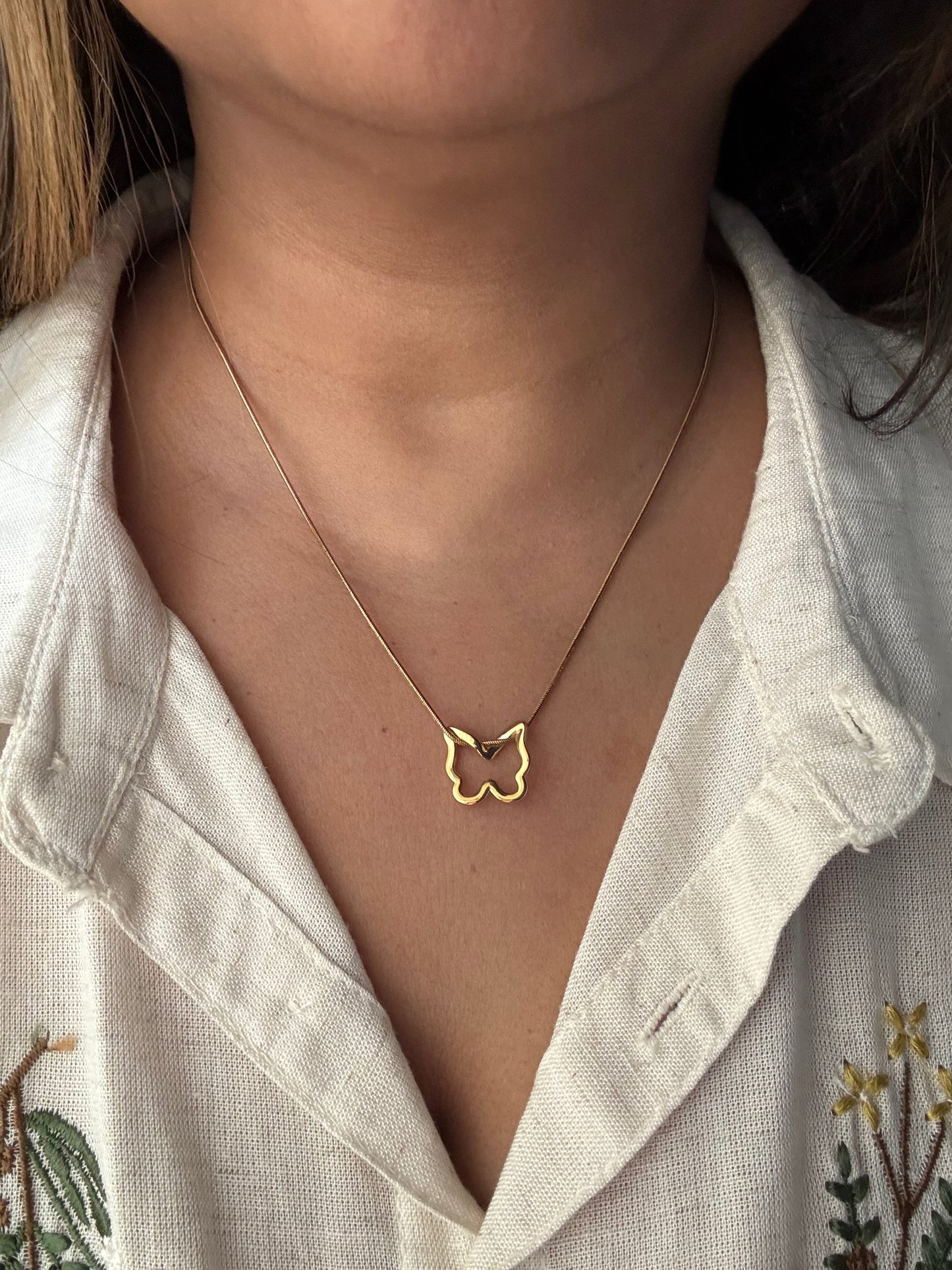 Flutter Gold Necklace
