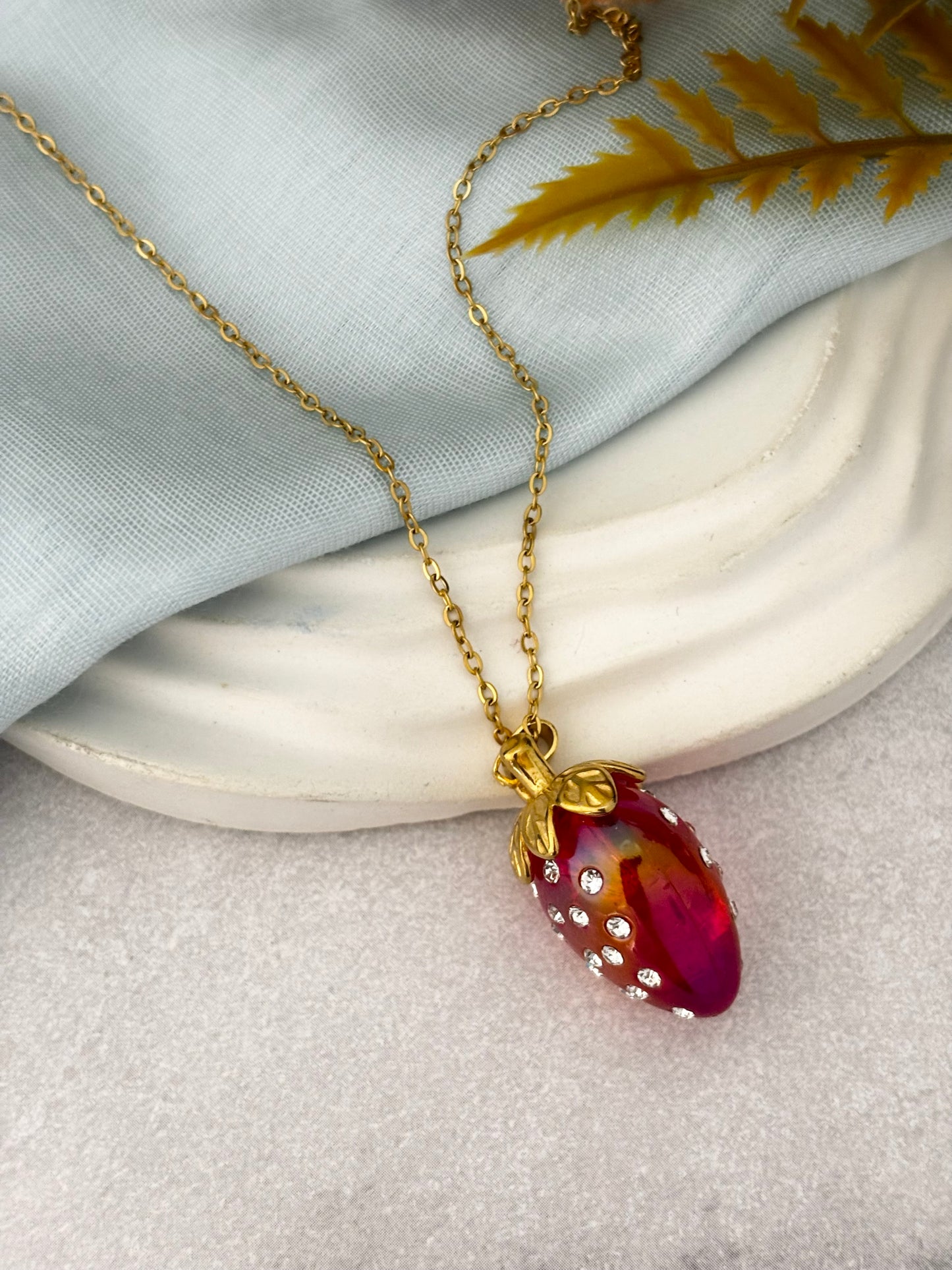 Strawberry Shine Necklace