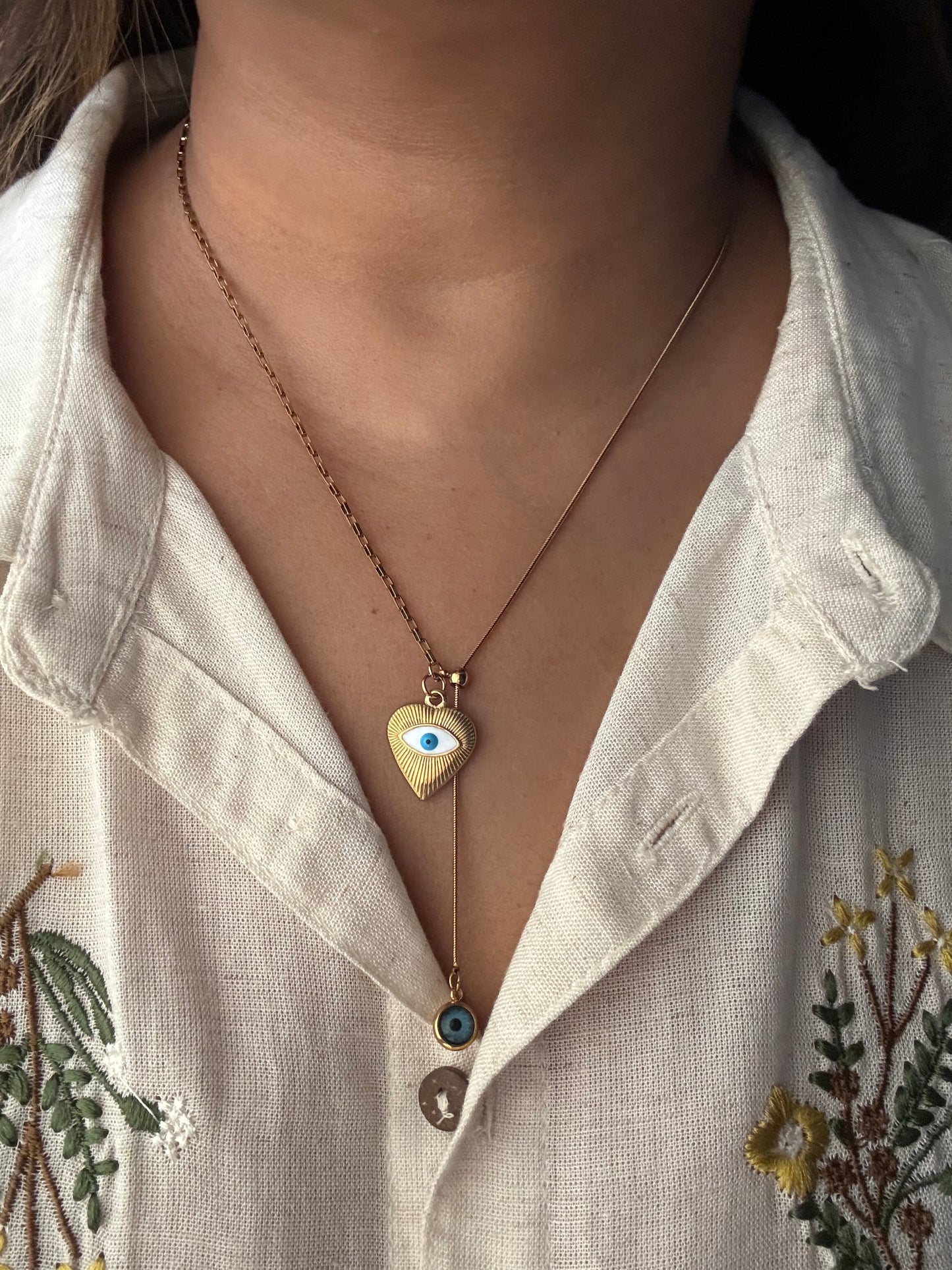 Double Evil Eye Lariat