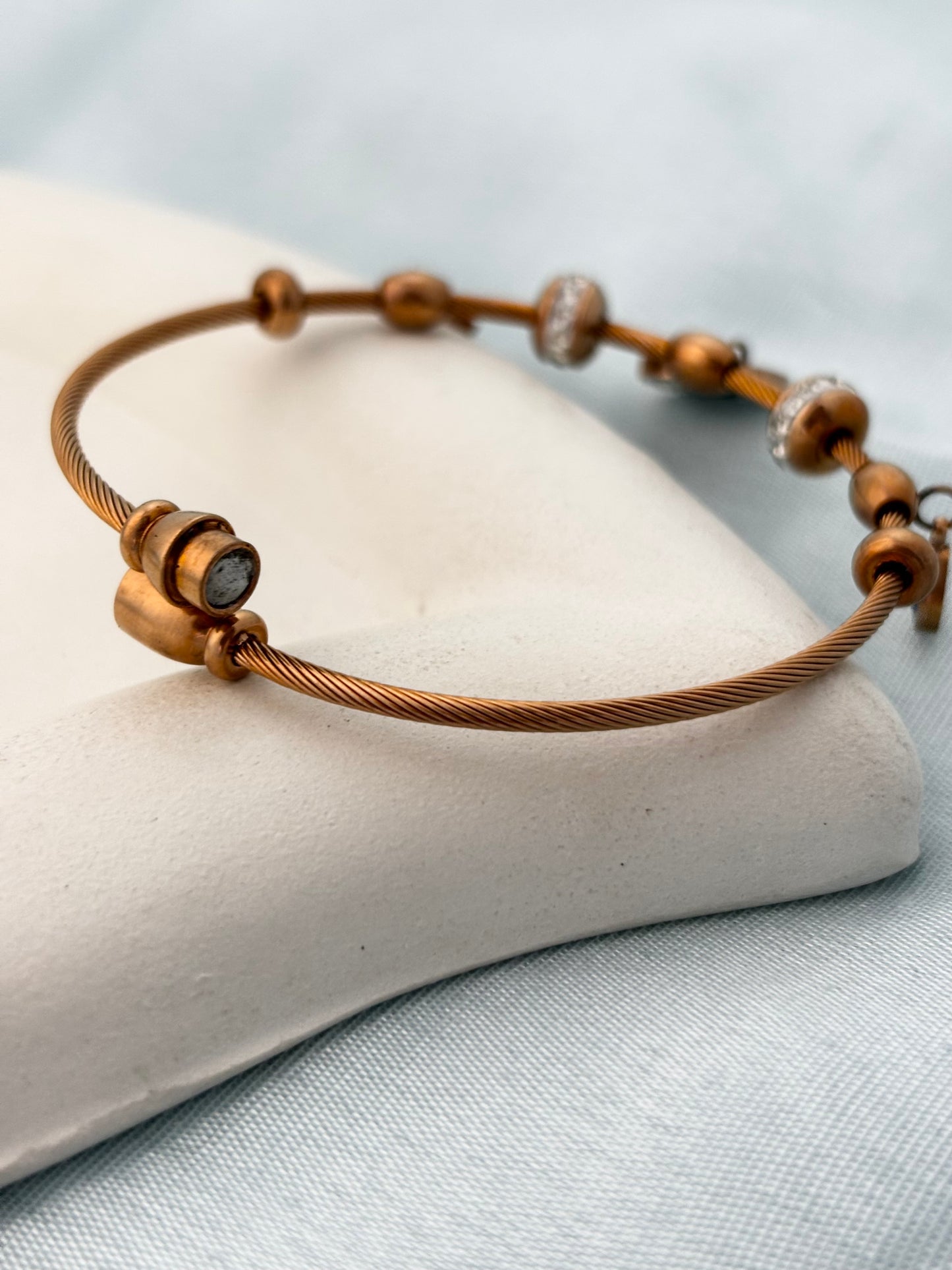 Evil Eye Zircon Bracelet | Rosegold