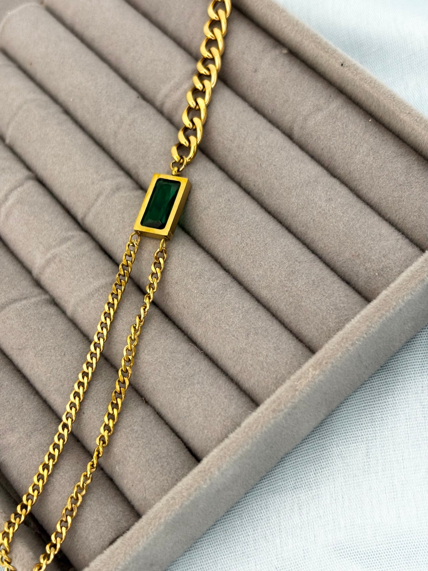 Emerald Muse Chain Bracelet