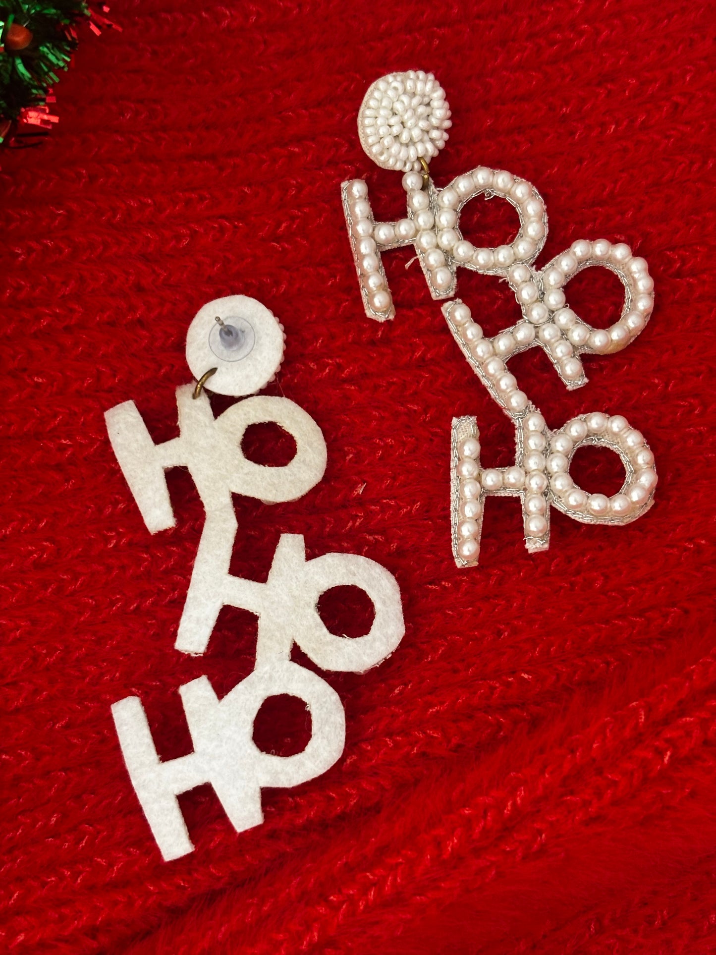 Ho Ho Ho Christmas Handmade Earrings