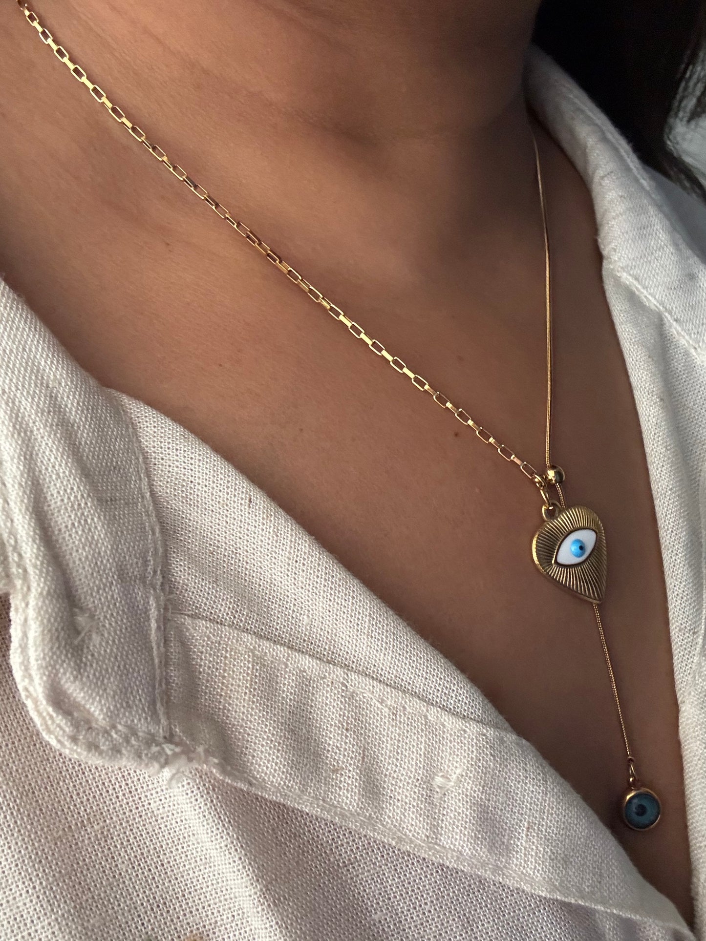 Double Evil Eye Lariat