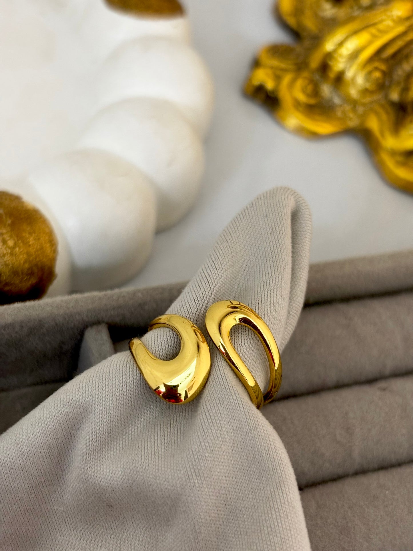 Golden Whisp | Anti Tarnish Gold Plated Ring