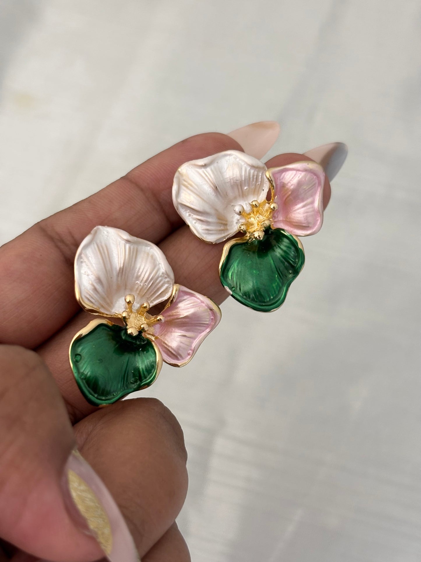Petal Kiss | Anti-Tarnish Gold Plated Studs