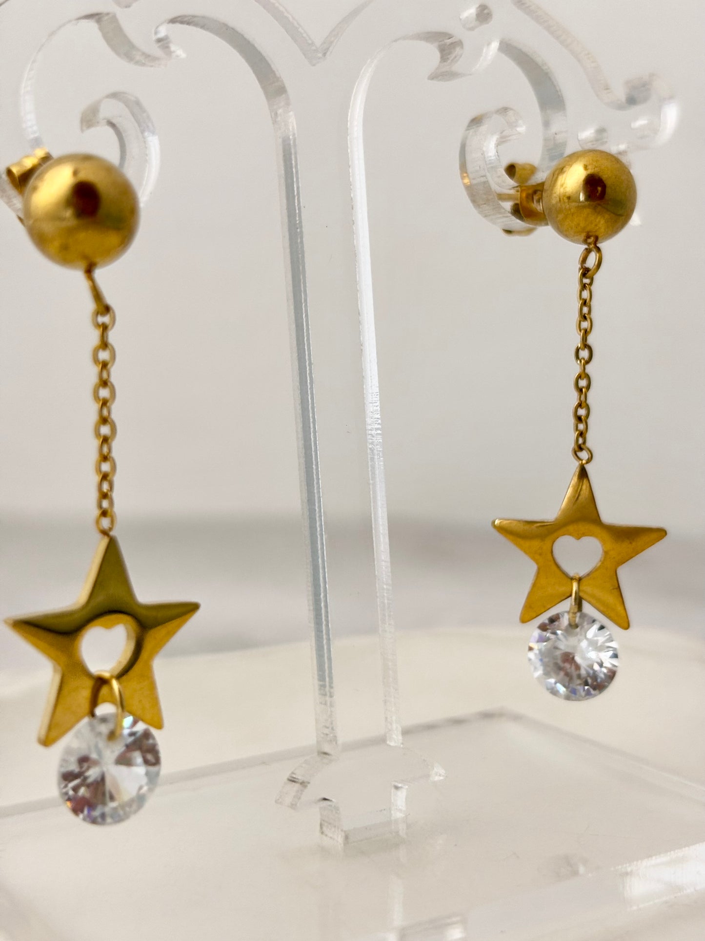 Starlit Heart Danglers
