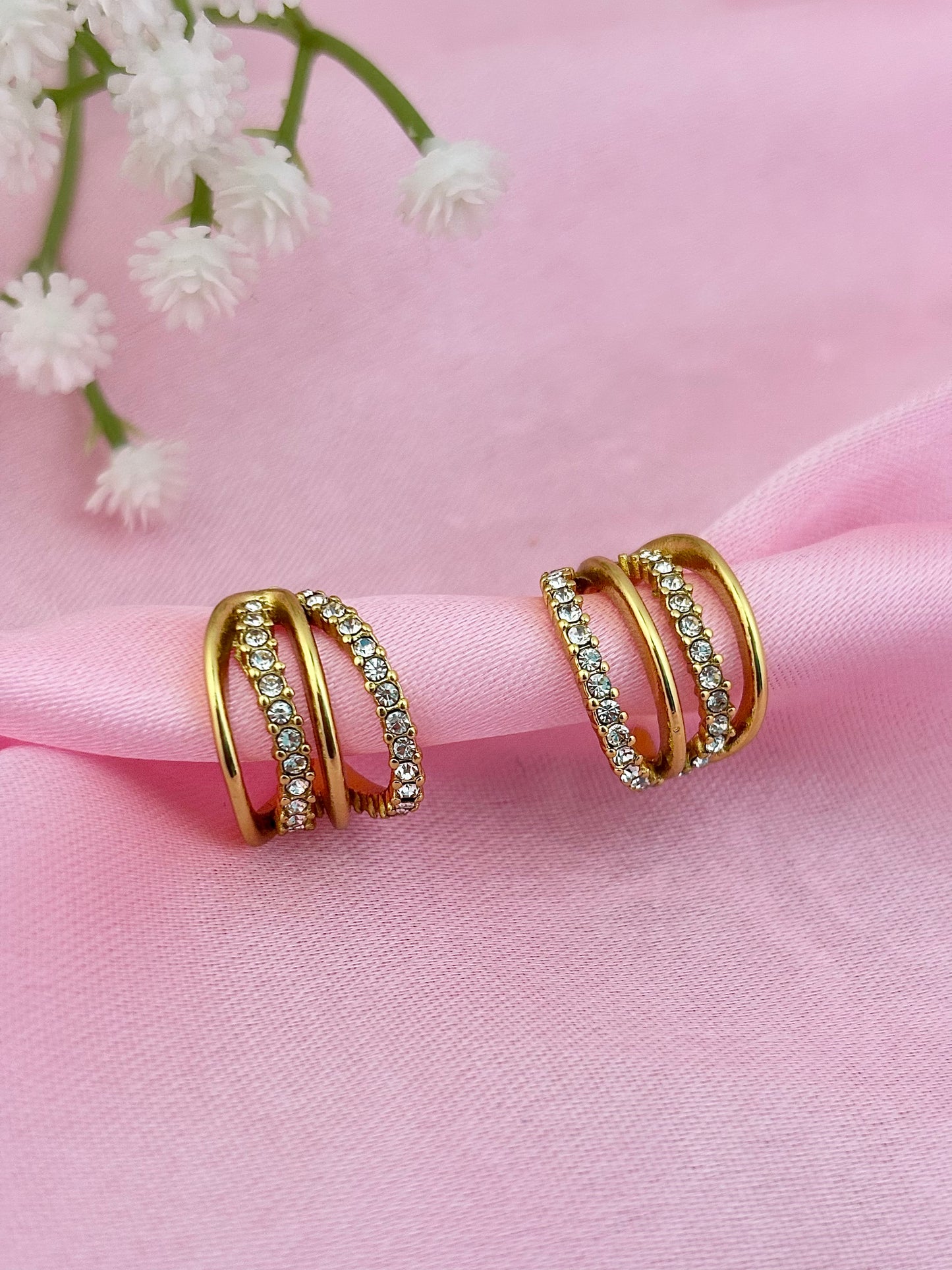 Golden Aura Huggie Hoops