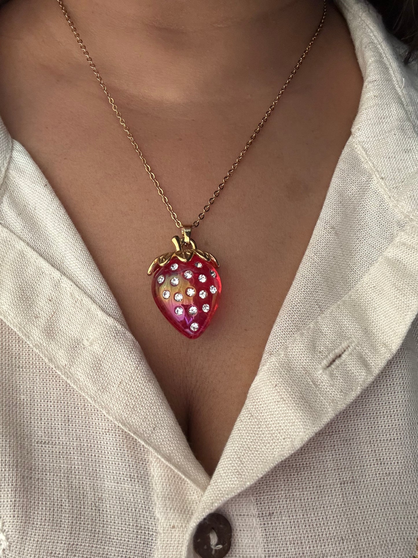 Strawberry Shine Necklace