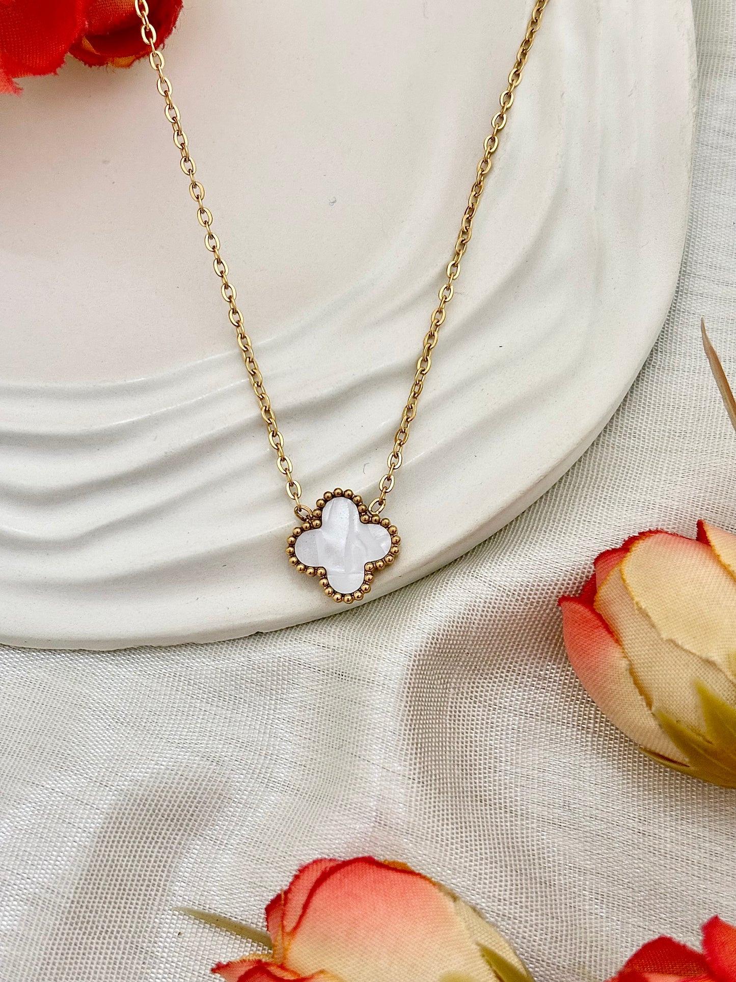Reversible Clover Pendant Necklace