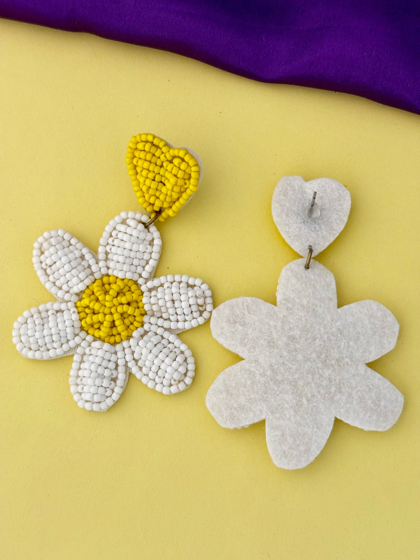 Daisy Flower Handmade Bead Drops
