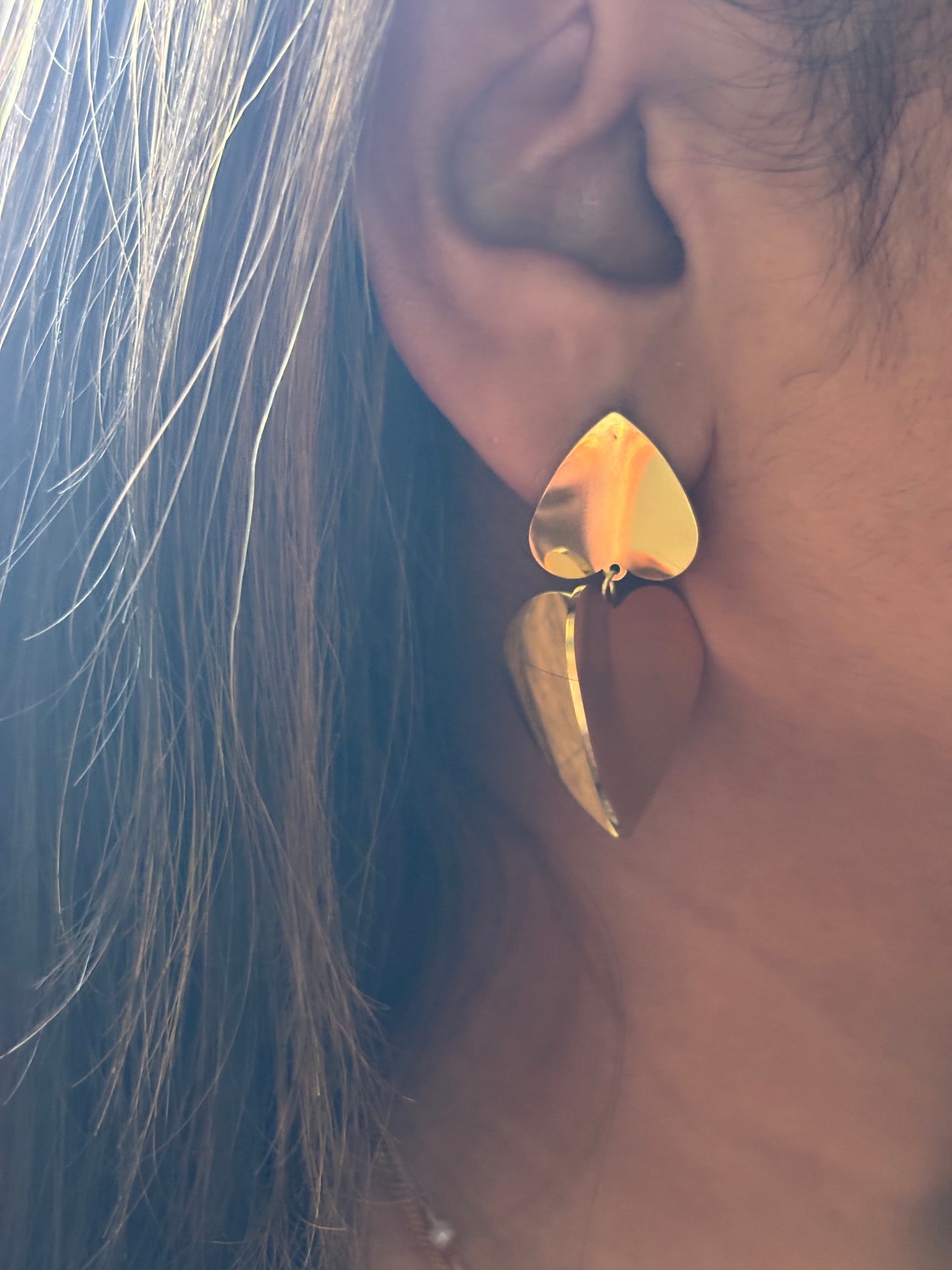 Luxe Double Heart Earring