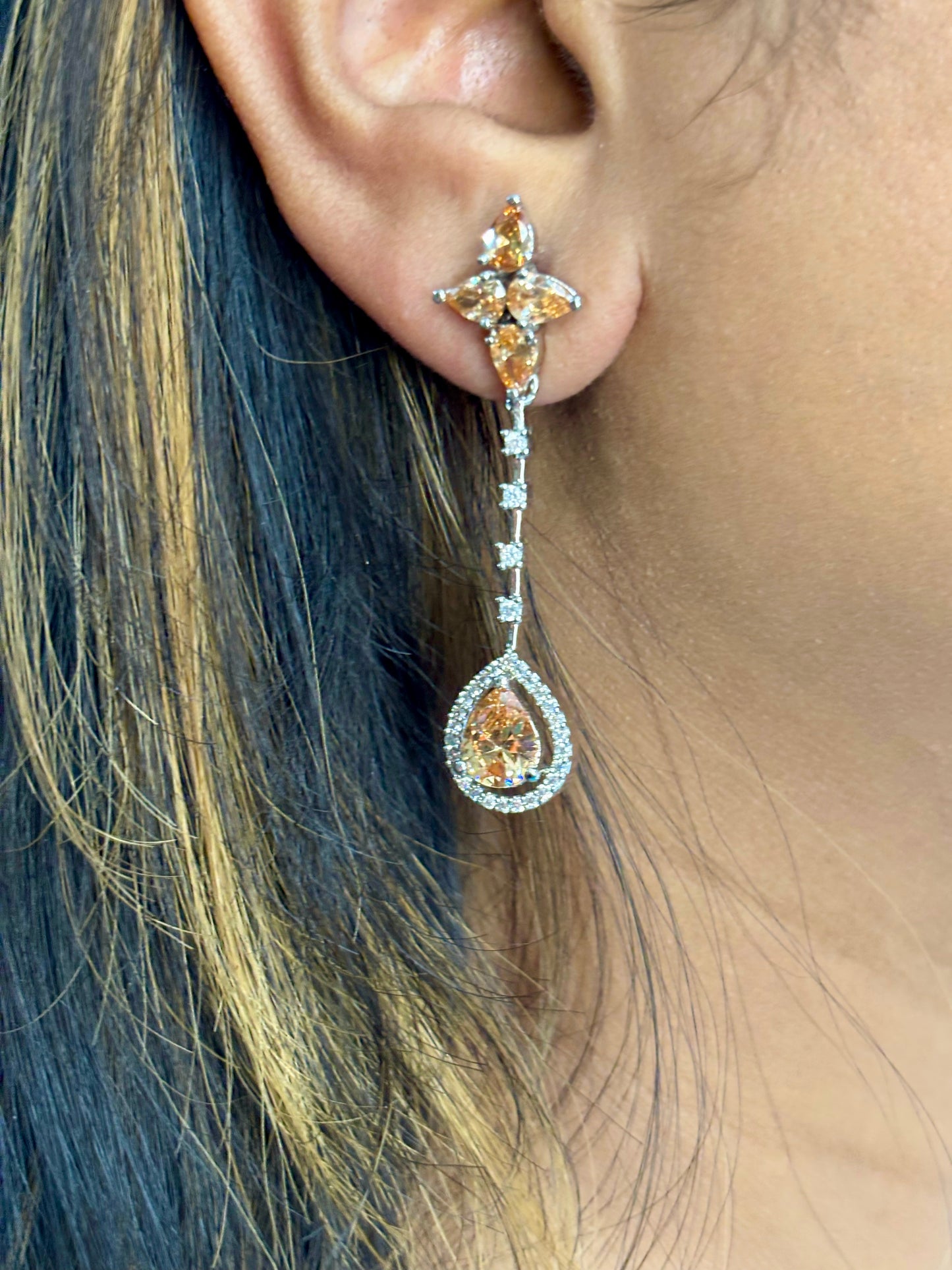 Lyra Orange AD Danglers
