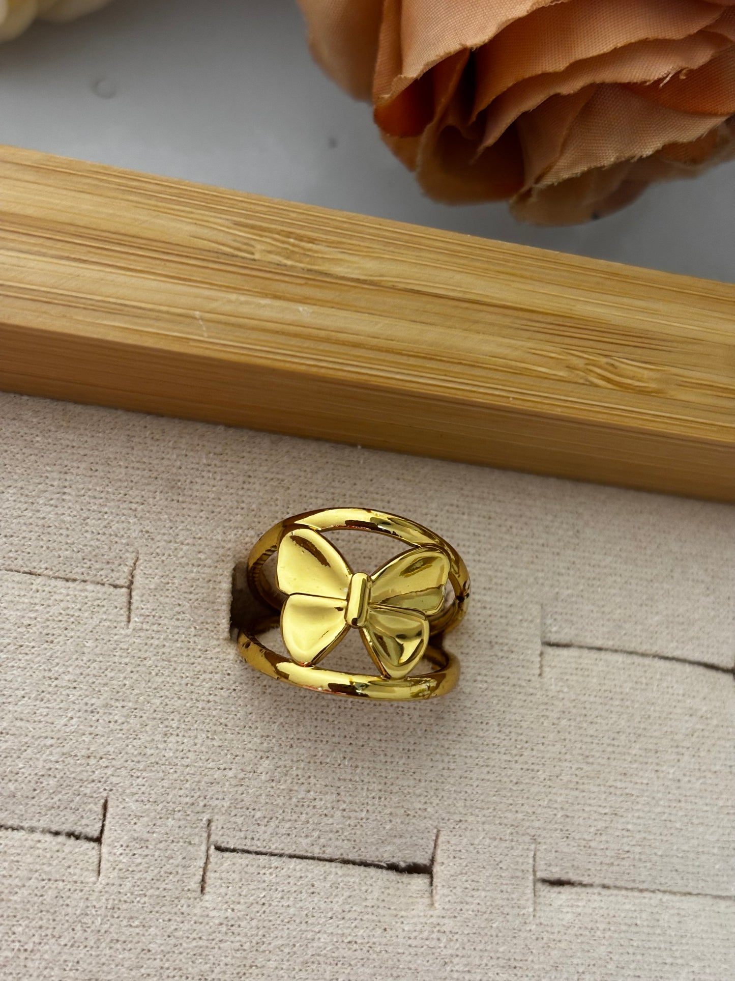Golden Butterfly – Anti-Tarnish Statement Ring for Women