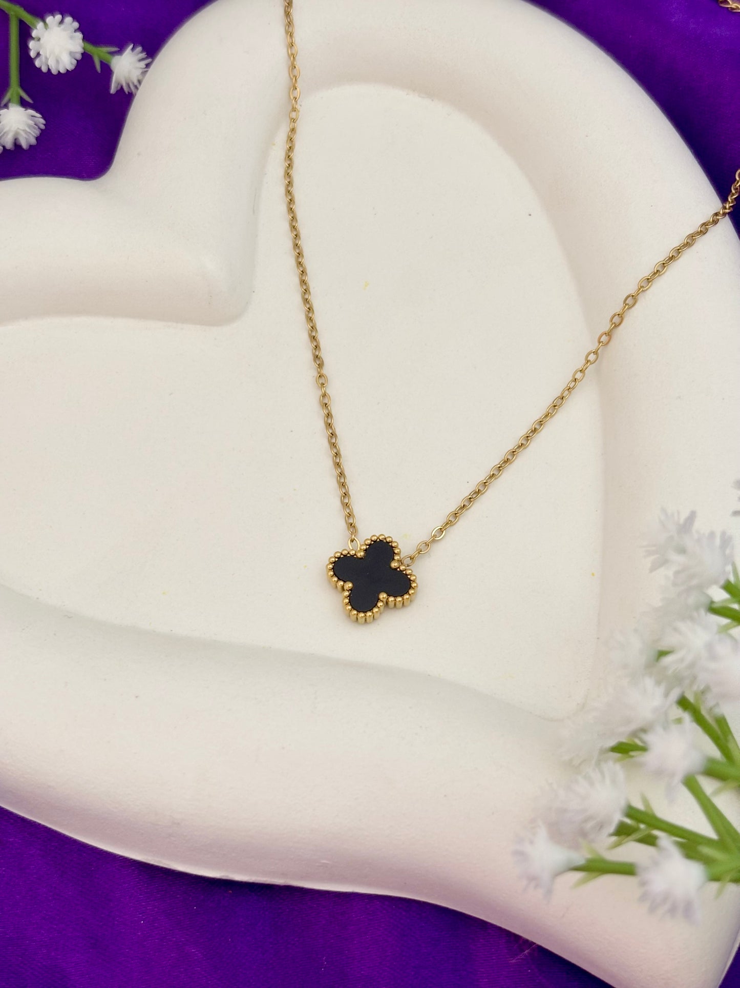 Reversible Clover Pendant Necklace