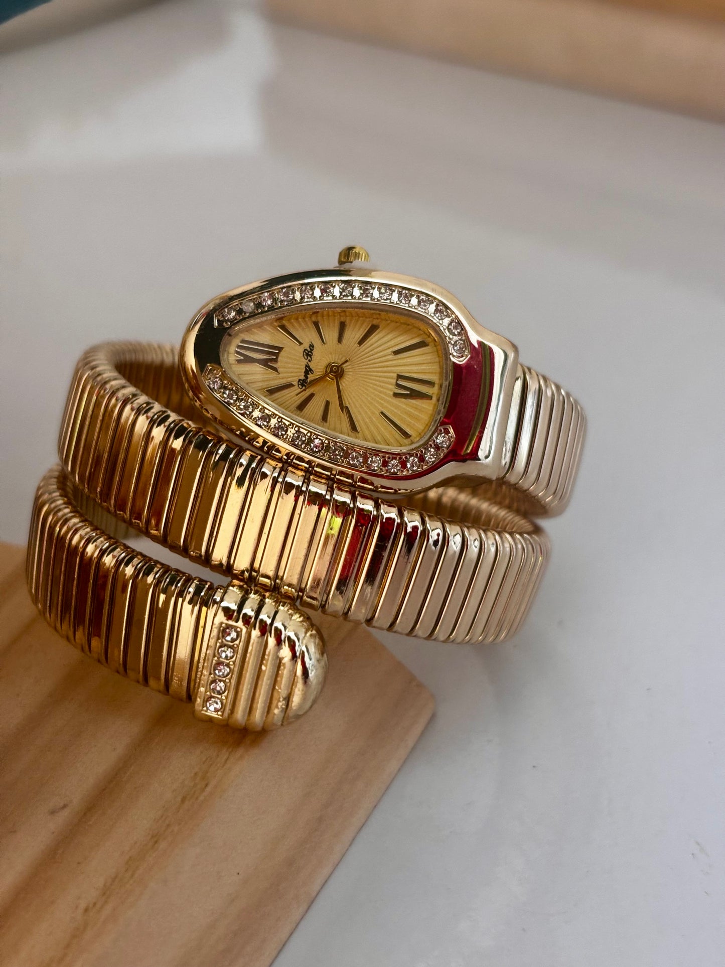 Viral Golden Serpent (Snake Watch) | Brand Inspired Statement Watch