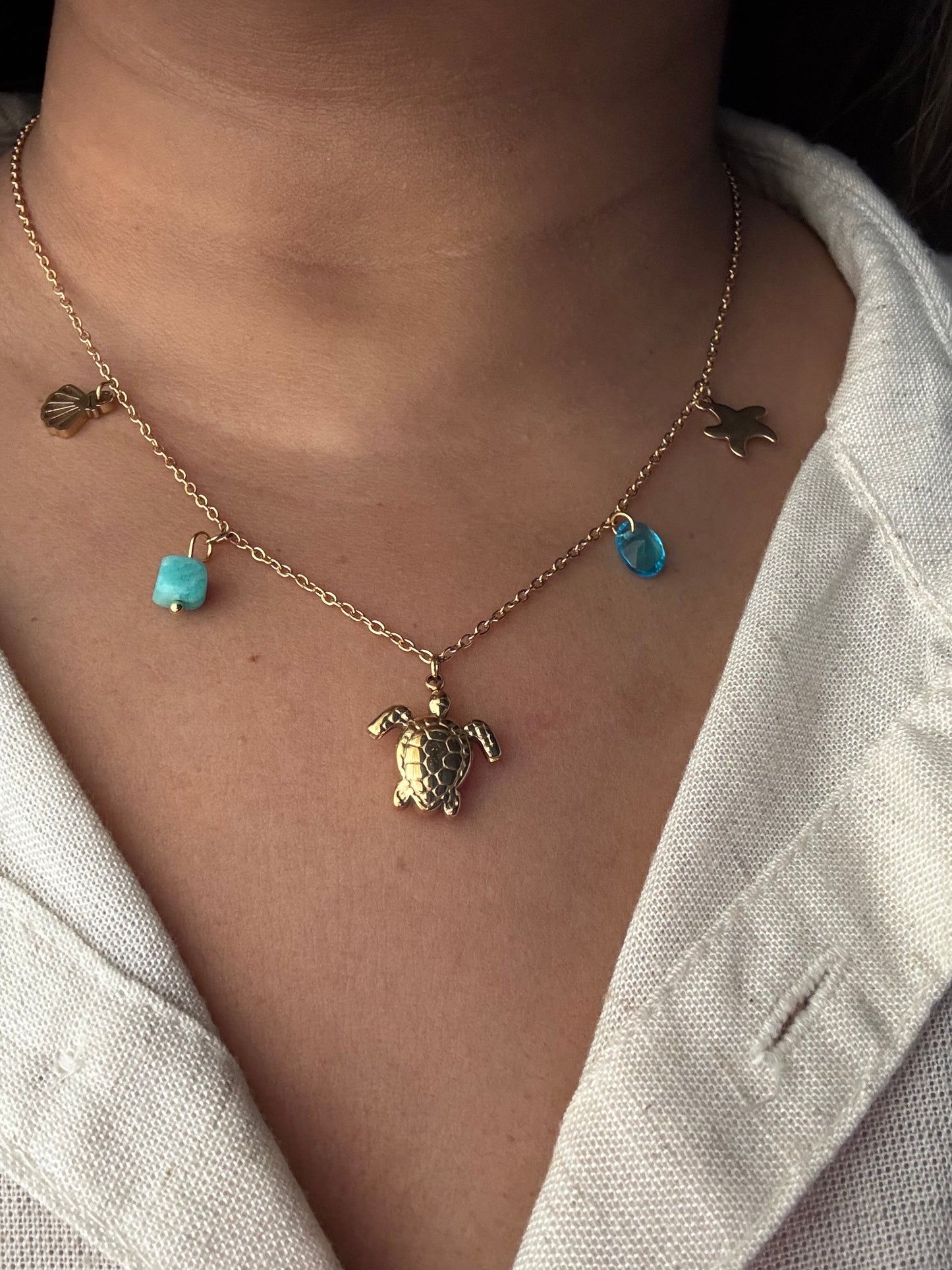 Tortoise Charms Necklace