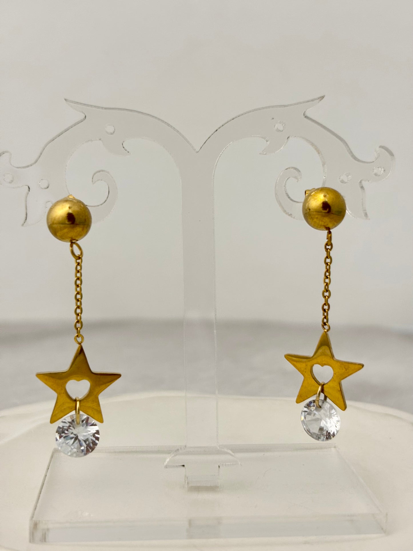 Starlit Heart Danglers