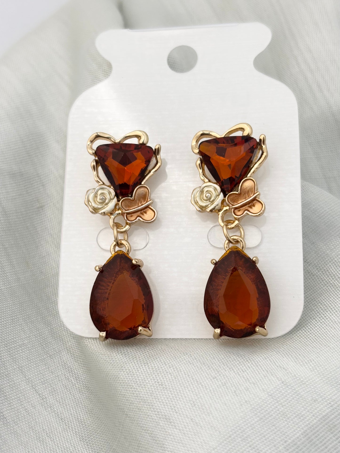 Crimson Muse | Crystal Anti Tarnish Earrings