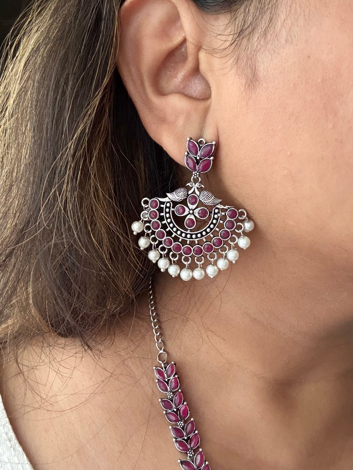 Charvi Necklace (Red)