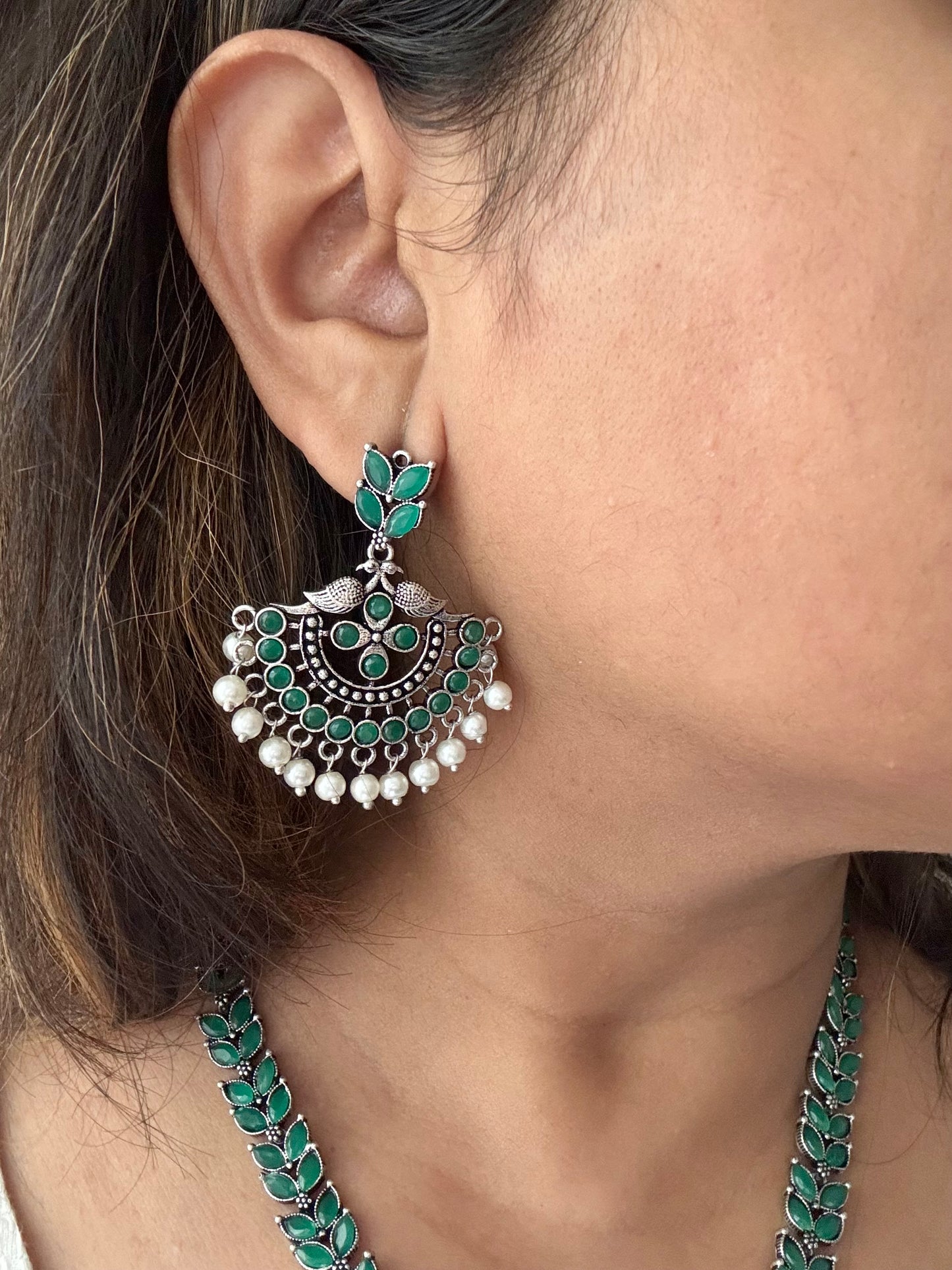 Charvi Necklace (Green)