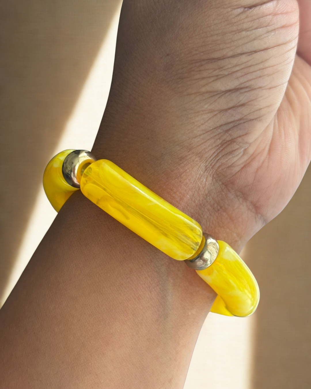 Summer Kiss Acrylic Bracelets (Set of 3)