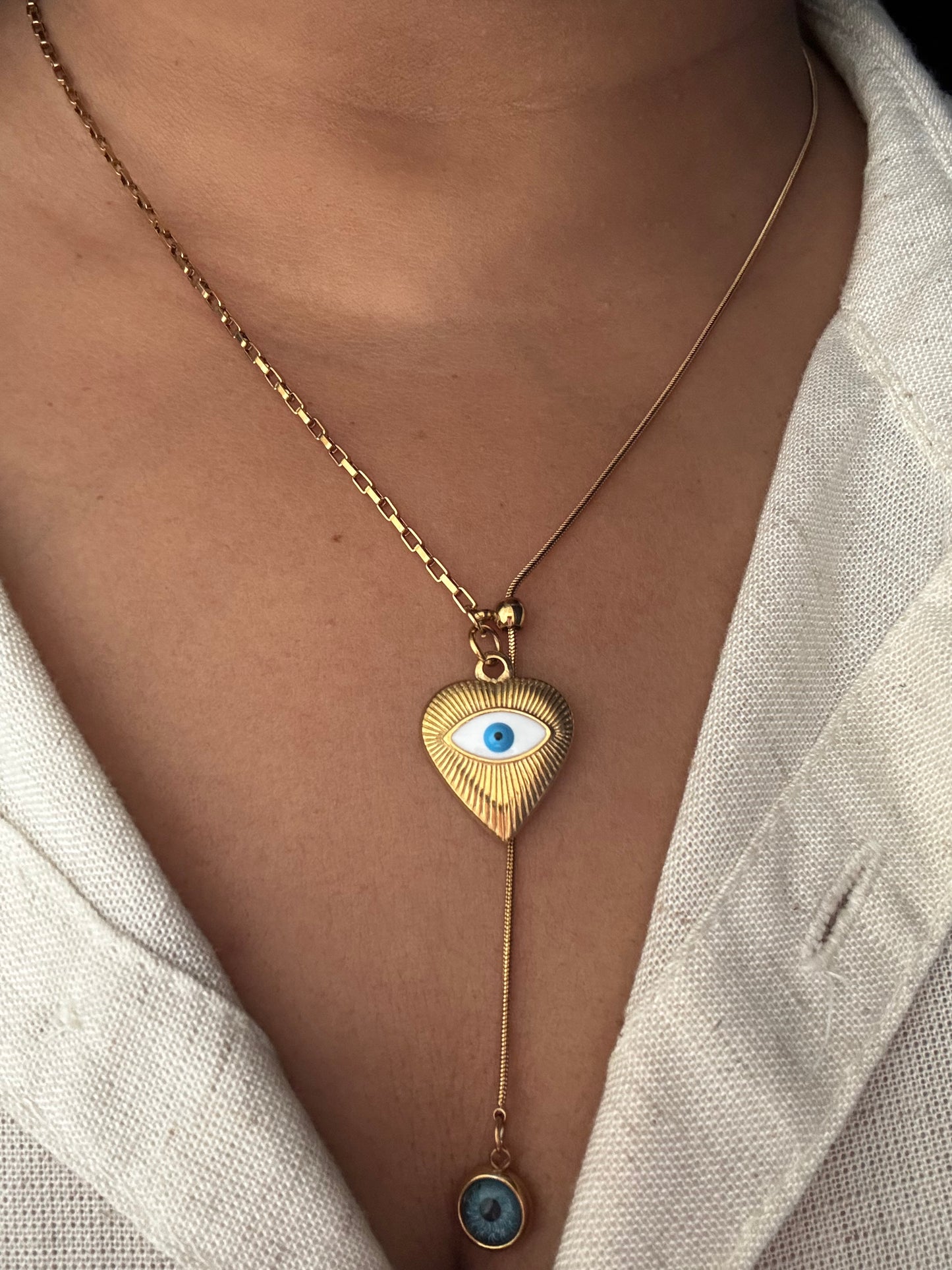 Double Evil Eye Lariat