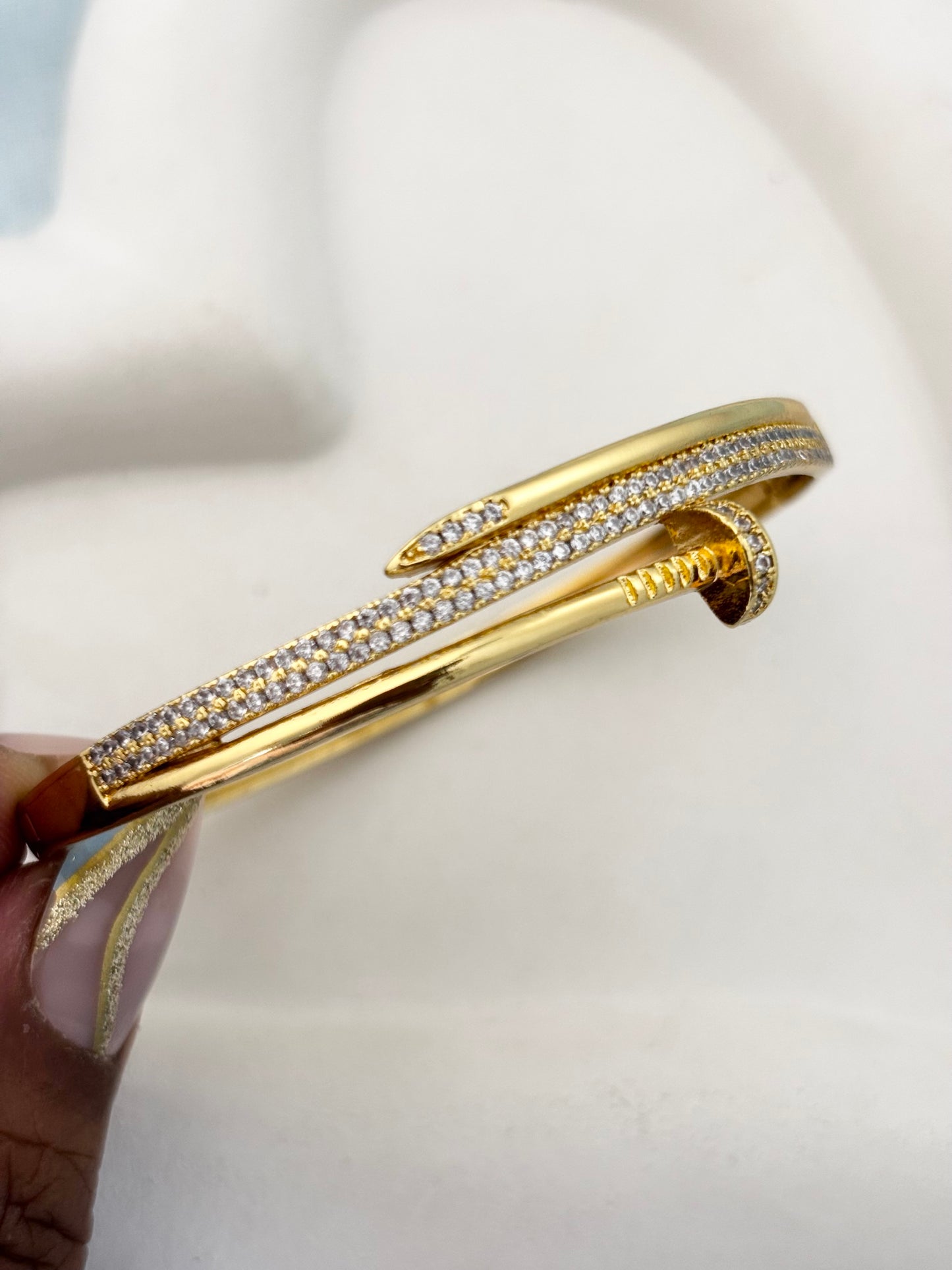 Nail Zircon Bracelet